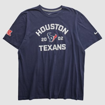 Houston Texans Nike 2010s T-shirt - Navy - M by Fanatics Real Vintage