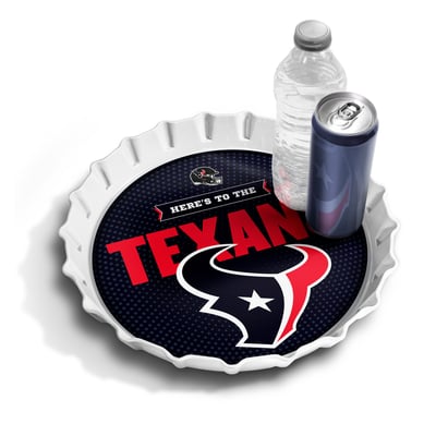 Houston Texans IDNA 13" Bottle Cap Serving Tray