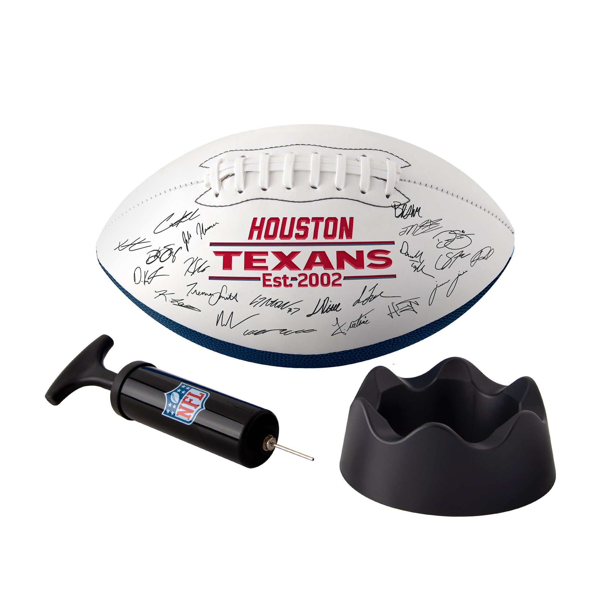 Logo Brands Houston Texans 2025 Autograph Signature Football