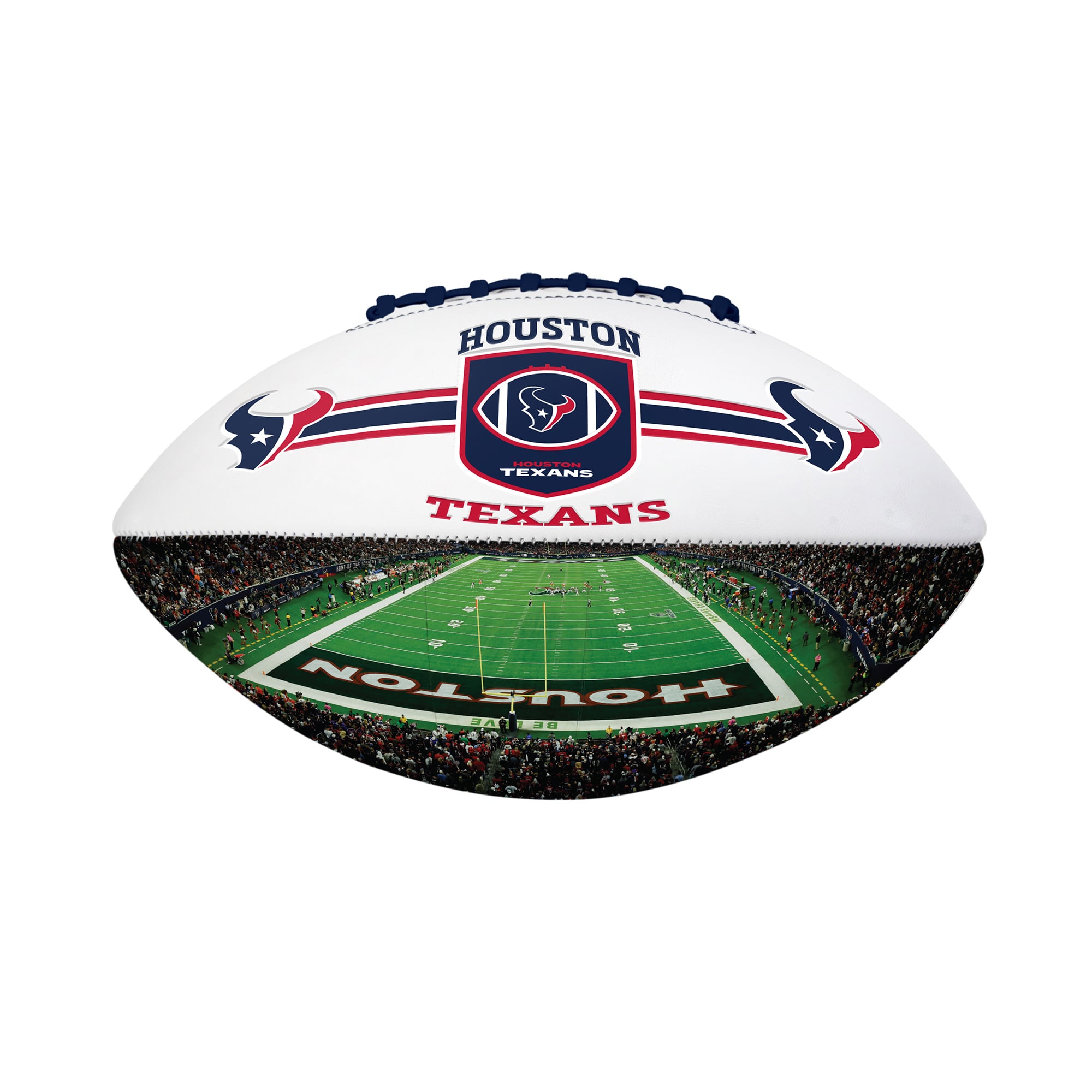 Logo Brands Houston Texans Commemorative Autograph Debossed Football