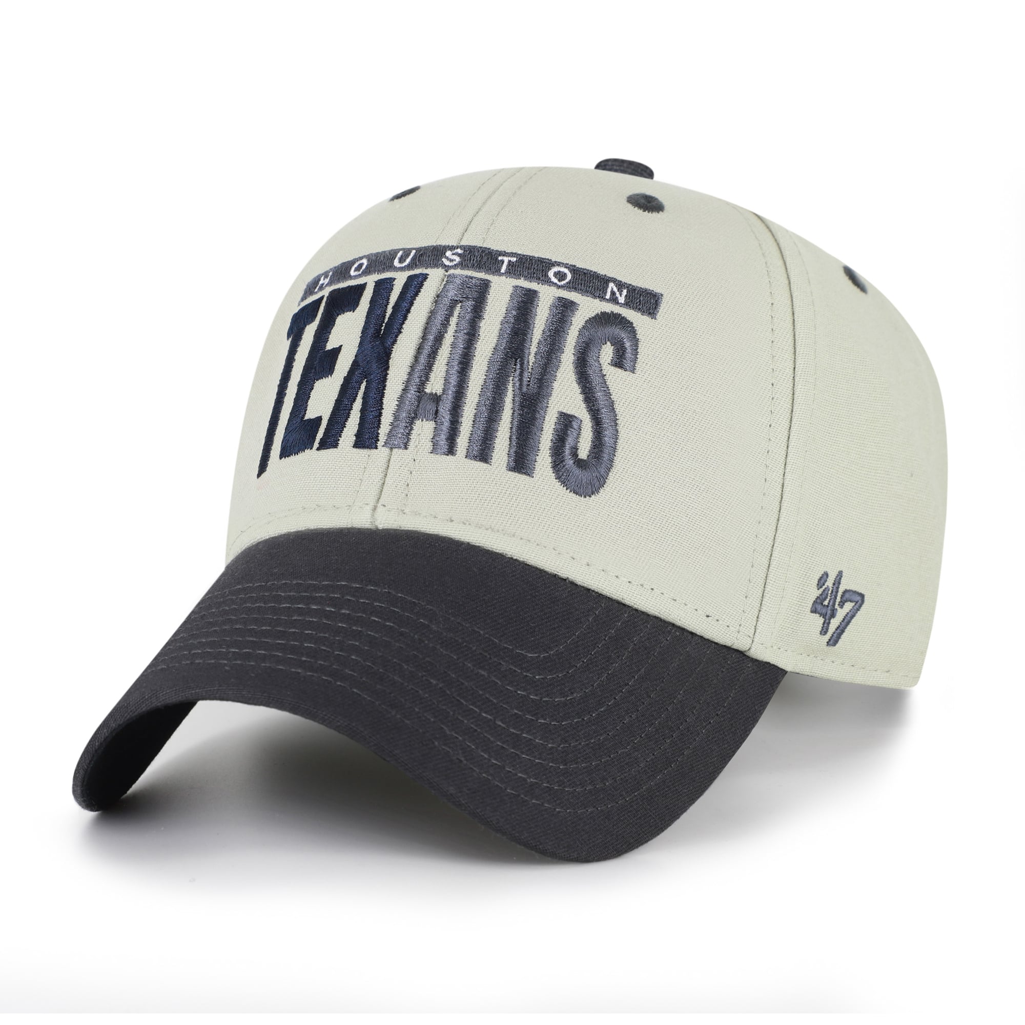 Casquette ajustable pour homme « 47 » grise/noire Houston Texans, inscription demi-bloc MVP
