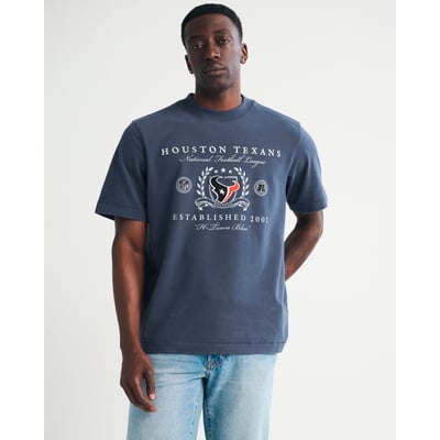Houston Texans Abercrombie & Fitch Premium Heavyweight T-Shirt - Navy