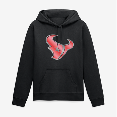 Houston Texans Big & Tall Metallic Mascot Hoodie - Black