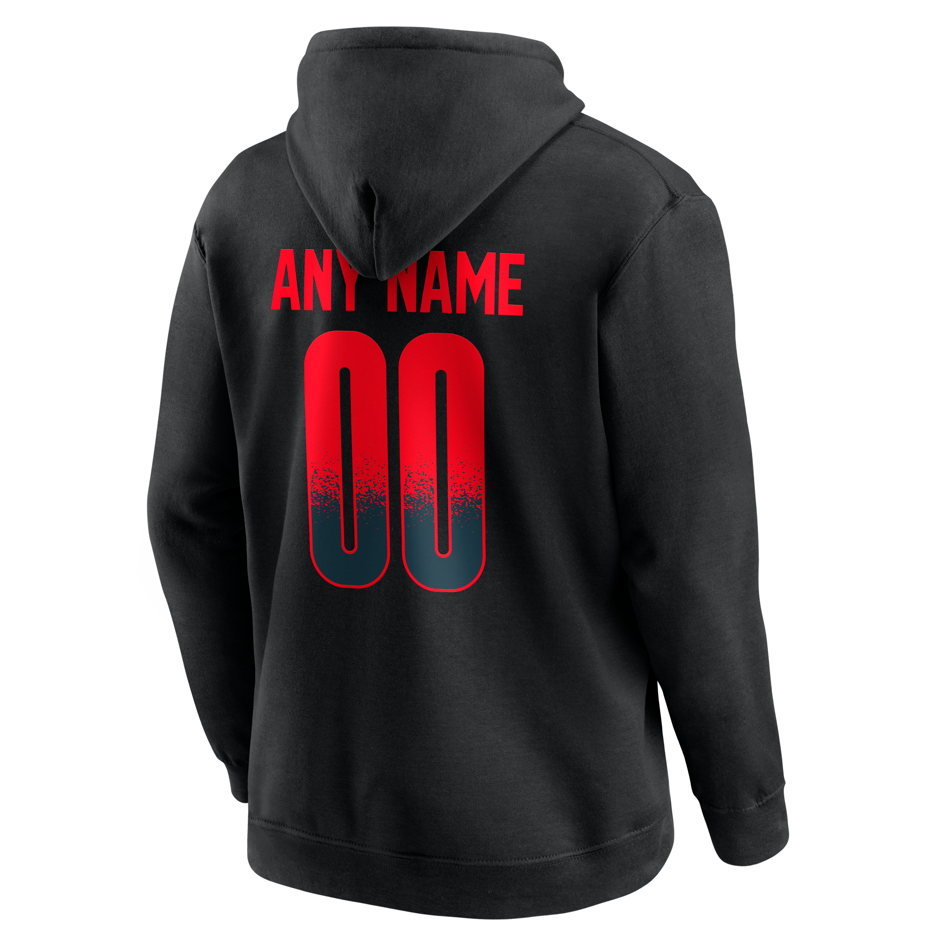 Men's Black Houston Texans Home Field Pop Personalized Name & Number Hoodie