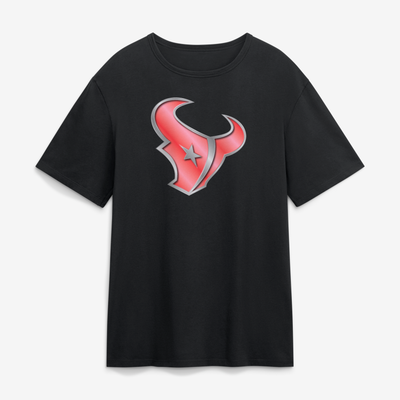 Houston Texans  Metallic Mascot T-Shirt - Black