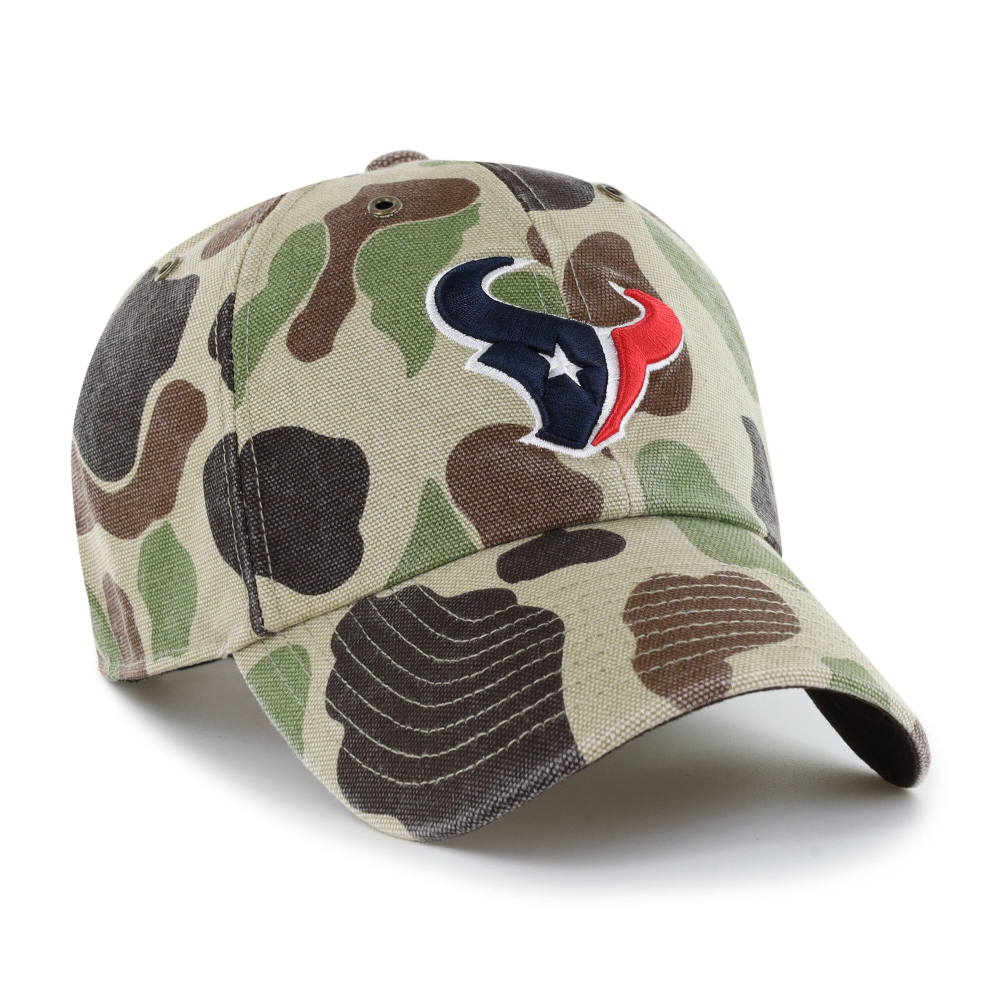 Casquette ajustable Carhartt x '47 Duck Camo Houston Texans Clean Up pour homme