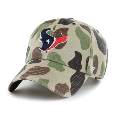 Houston Texans Carhartt x '47 Clean Up Adjustable Hat - Duck Camo