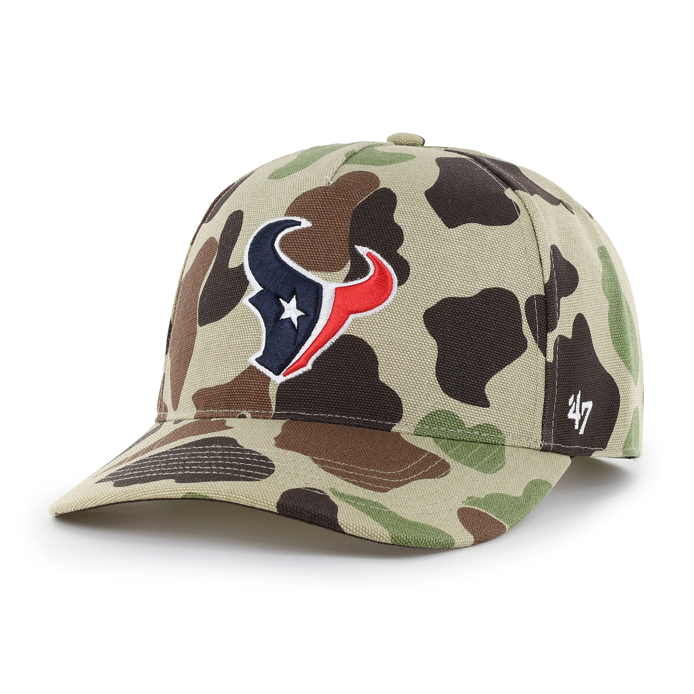 Casquette ajustable Carhartt x '47 Duck Camo Houston Texans Hitch pour homme