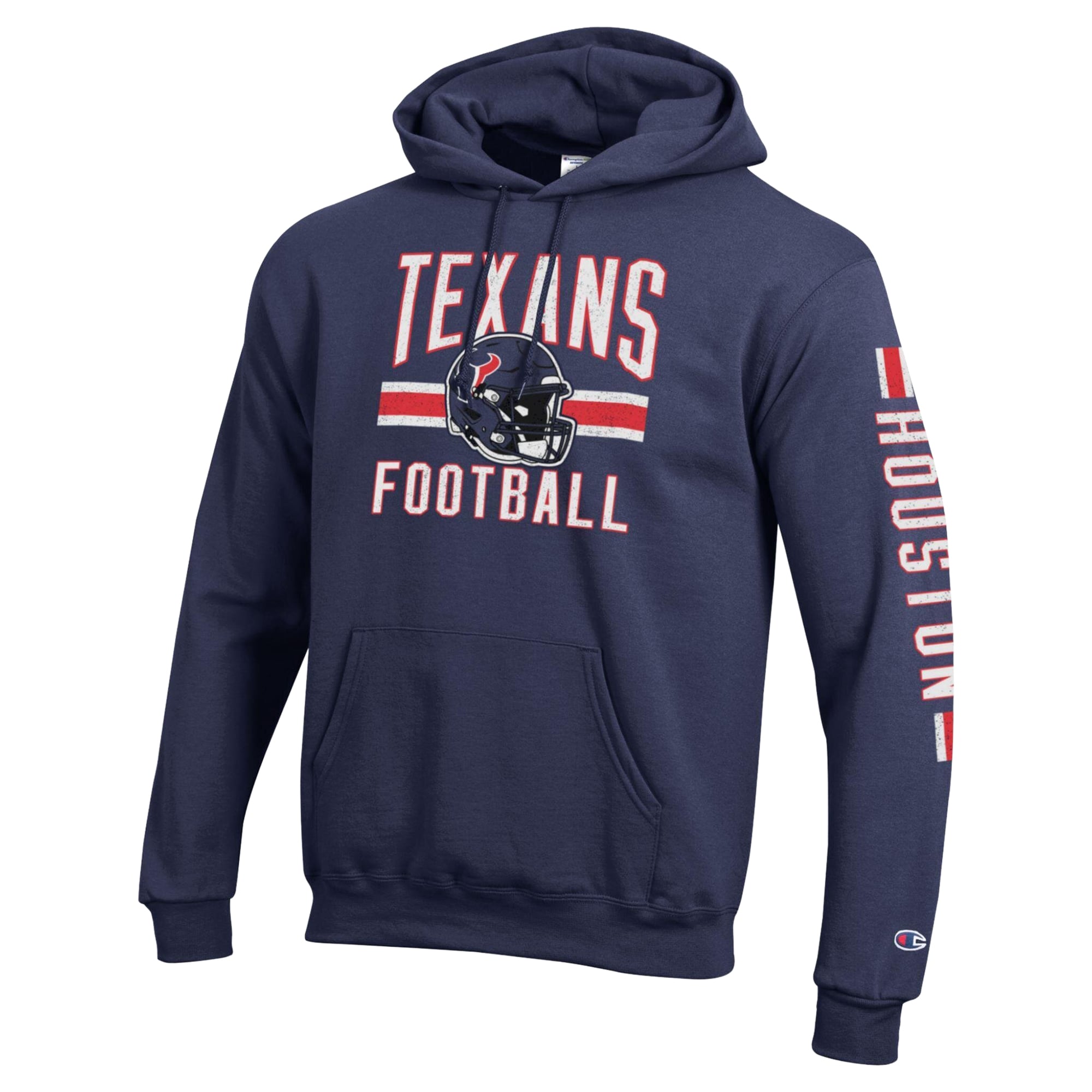 Men's Champion  Navy Houston Texans Powerblend Hoodie