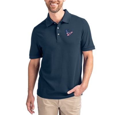 Houston Texans Cutter & Buck Advantage Tri-Blend Pique Polo - Navy