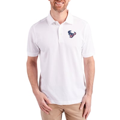 Houston Texans Cutter & Buck Advantage Tri-Blend Pique Polo - White
