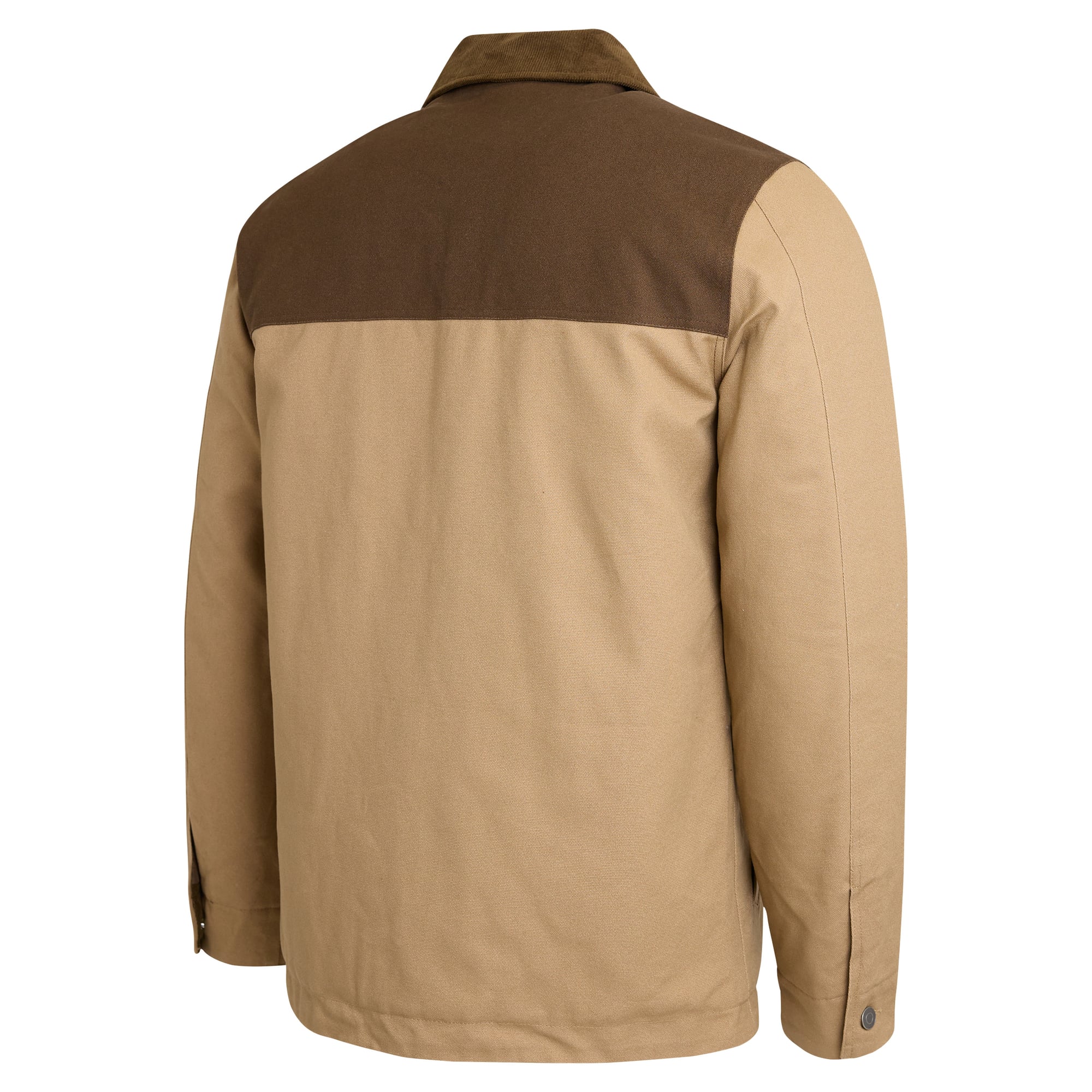 Veste en toile zippée intégrale Darius Rucker Collection pour homme par Fanatics, couleur beige/marron