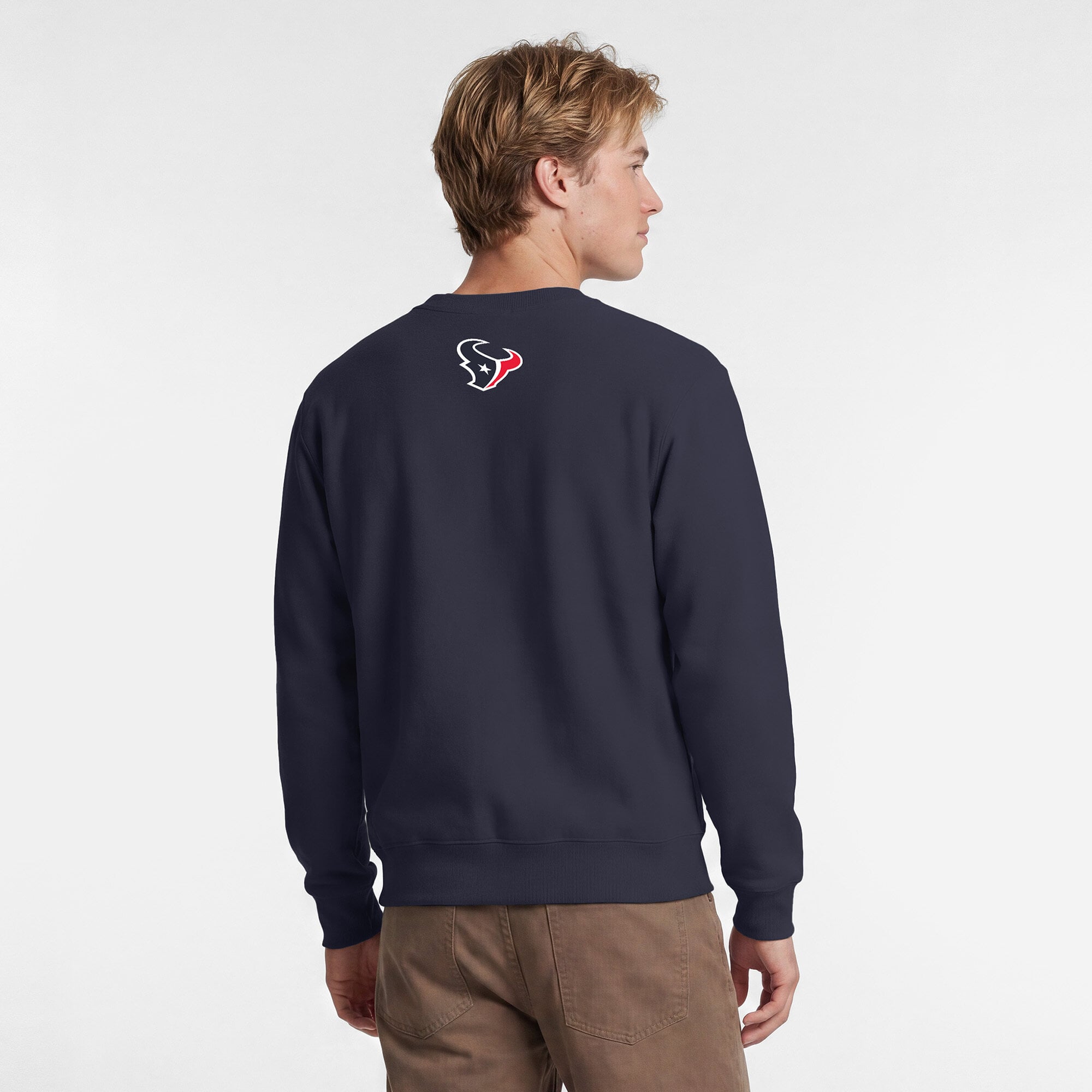 Sweat-shirt homme Disney x Champion bleu marine Houston Texans Jessie Powerblend