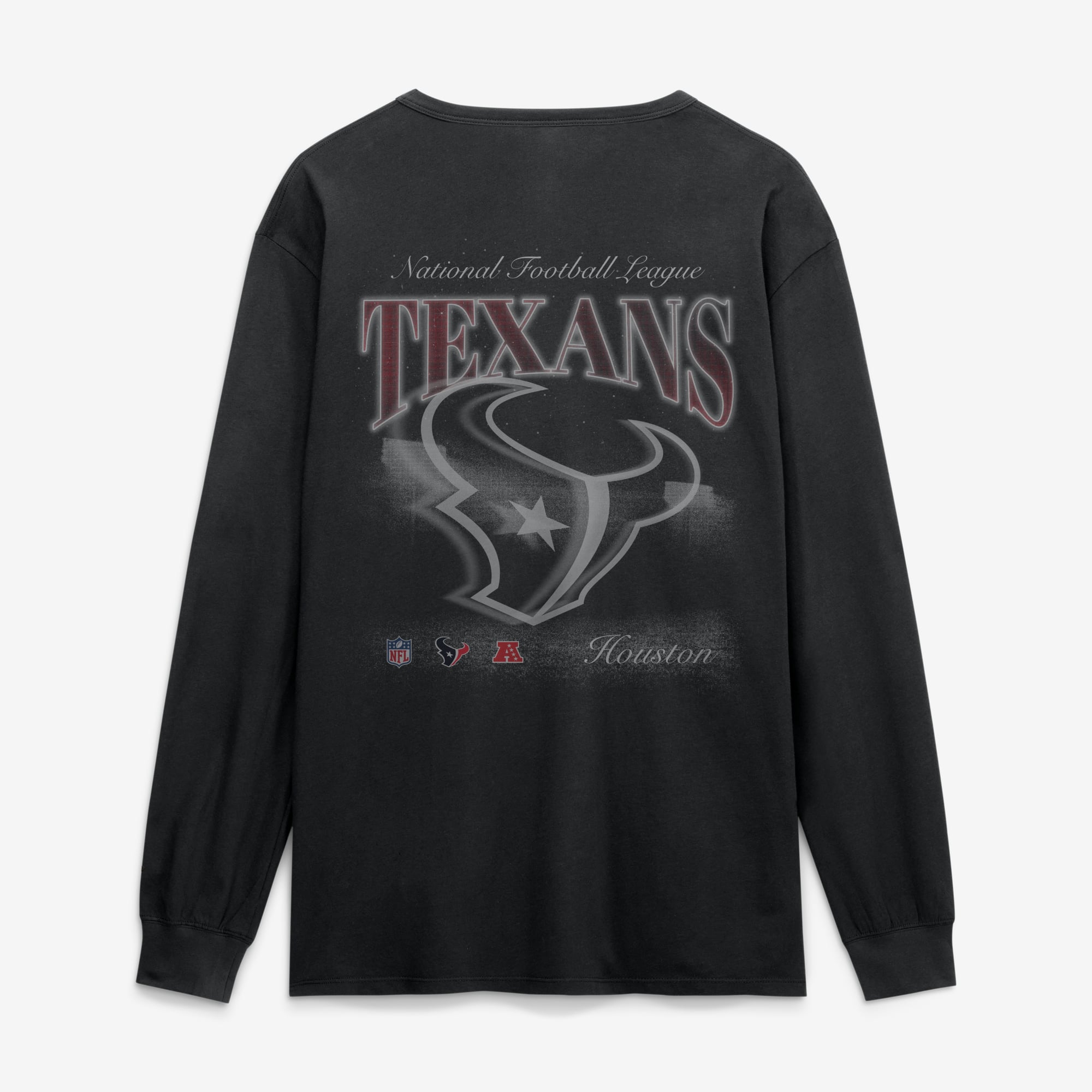 T-shirt à manches longues Fanatics Black Houston Texans Midnight Falls pour homme