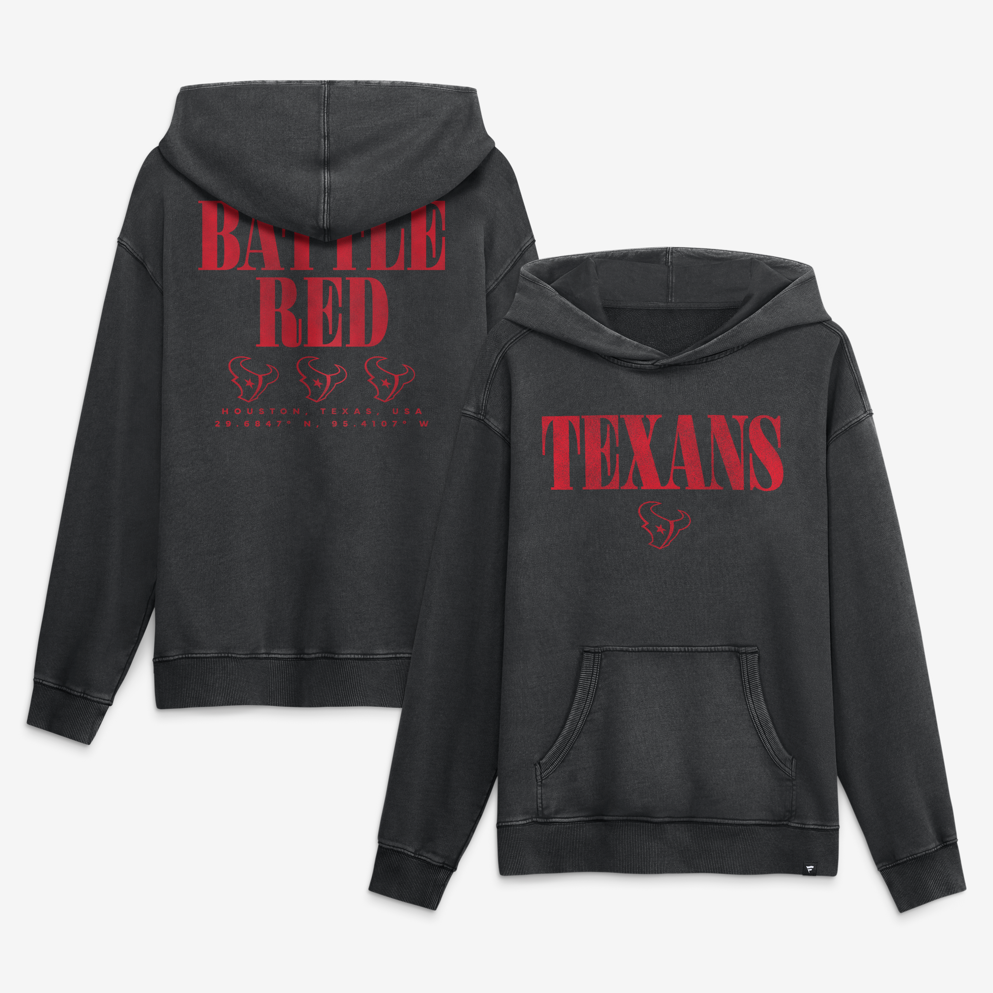 Sweat à capuche Fanatics noir Houston Texans Relaxed Intense Rivalry pour homme