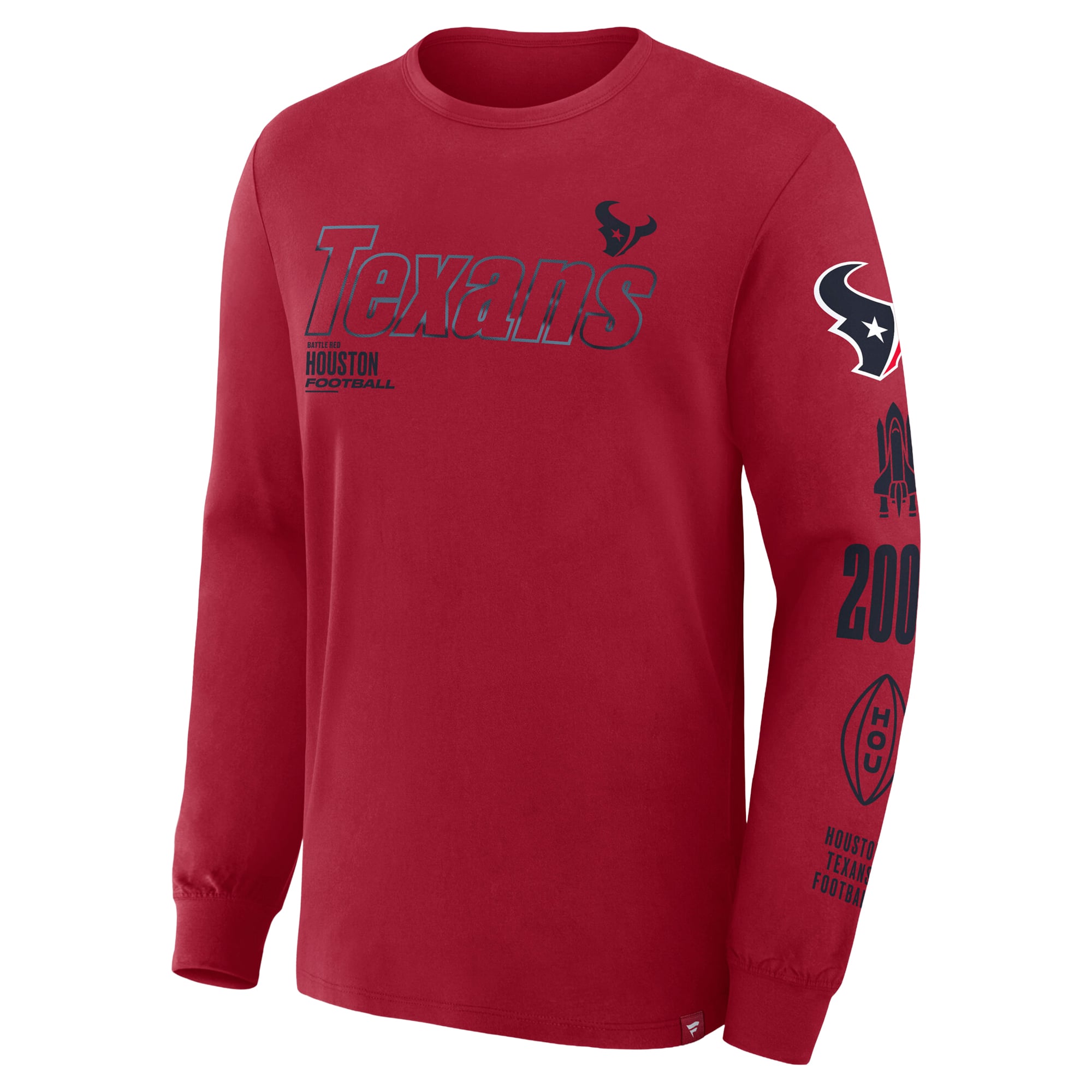 Men's Fanatics Red Houston Texans Big & Tall Checkdown Pass T-Shirt