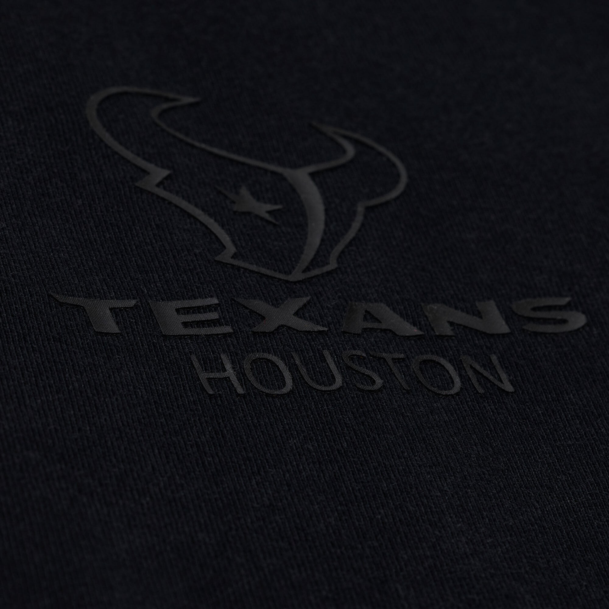 Men's Mitchell & Ness Black Houston Texans Core Essentials Micro Logo T-Shirt
