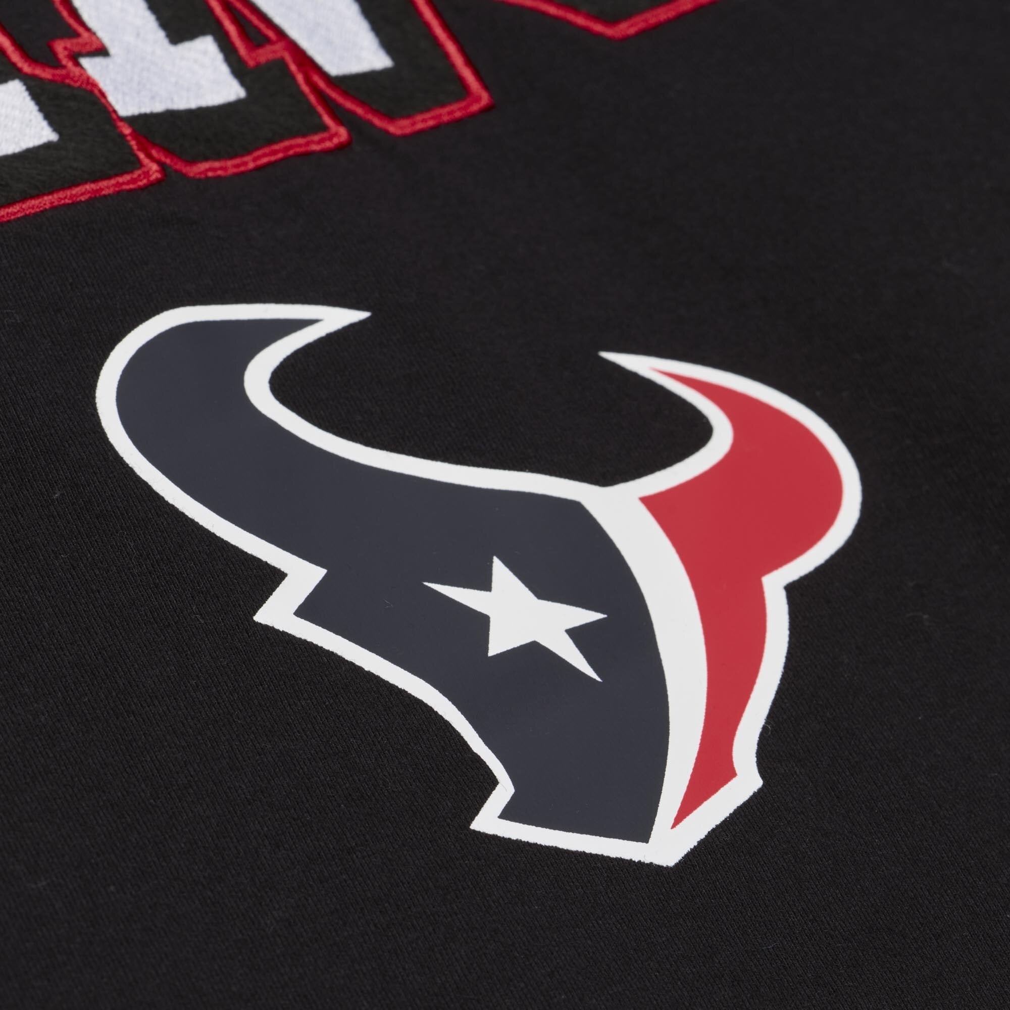T-shirt à manches longues Mitchell & Ness noir pour homme, Houston Texans Training Camp