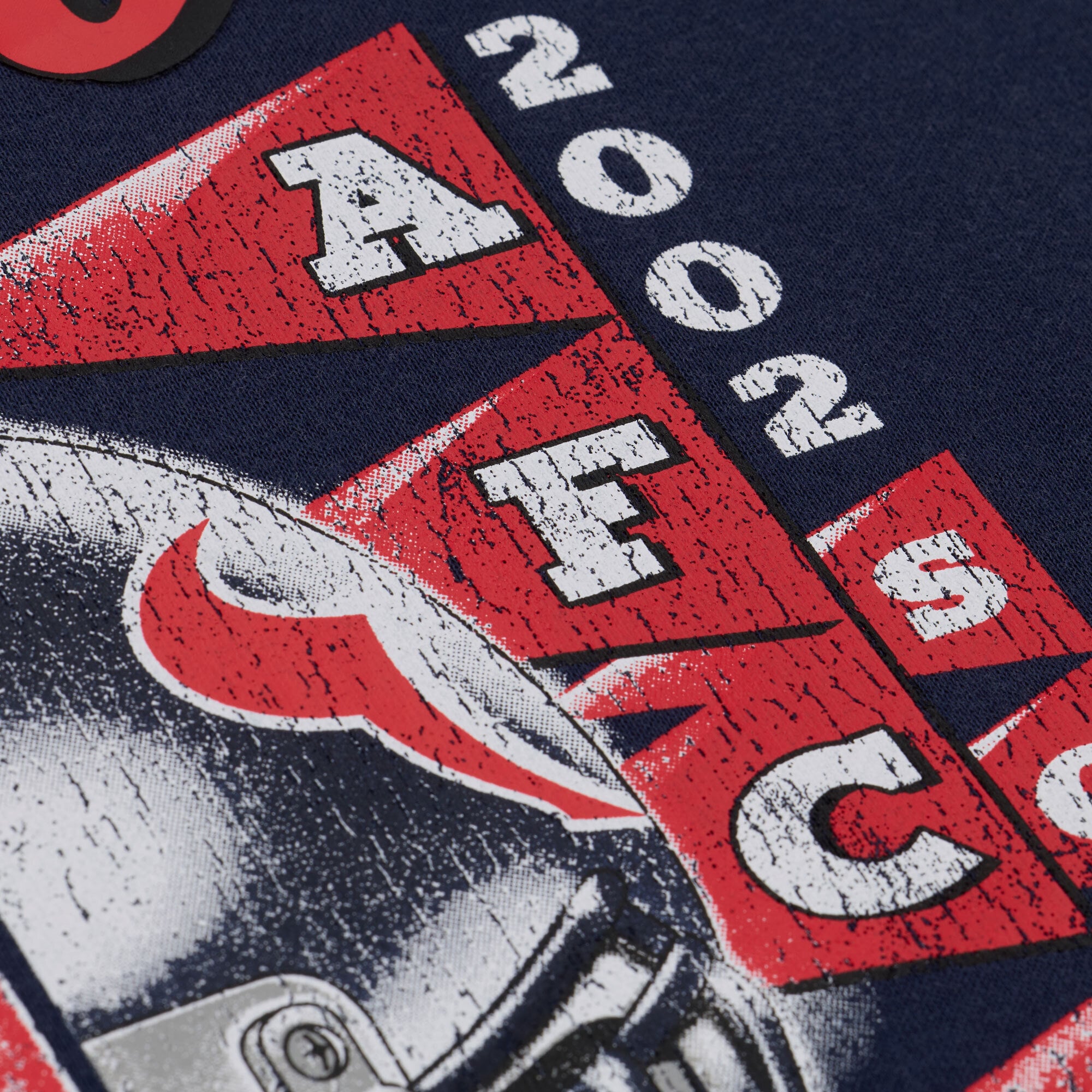 Men's Mitchell & Ness Navy Houston Texans Core Essentials Street Graphic Fleece Hoodie
