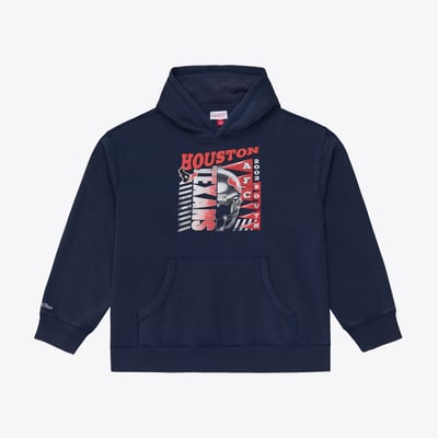  Houston Texans Mitchell & Ness Core Essentials Street Graphic Fleece Hoodie - Navy