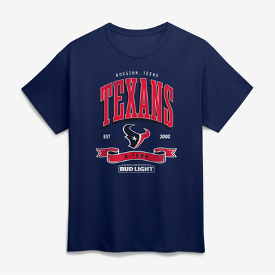 Houston Texans Bud Light T-Shirt - Navy