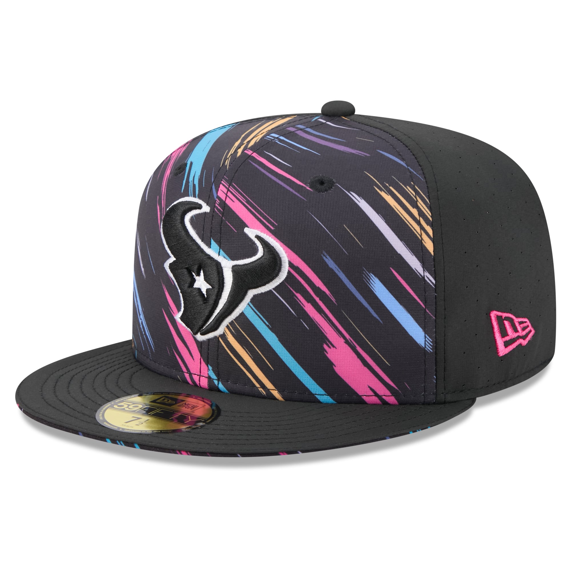 Men's New Era Black Houston Texans 2026 NFL Crucial Catch 59FIFTY Fitted Hat