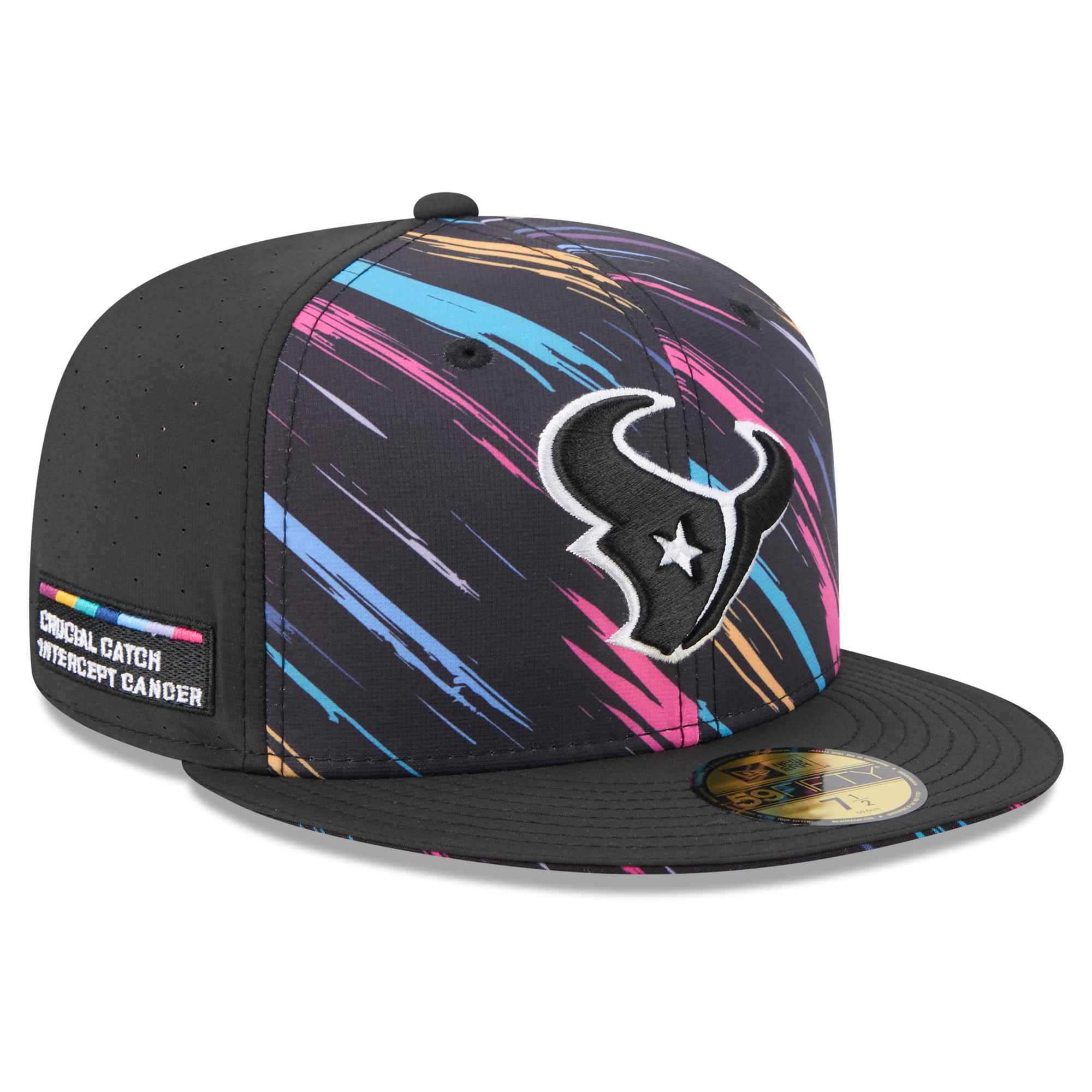 Men's New Era Black Houston Texans 2026 NFL Crucial Catch 59FIFTY Fitted Hat