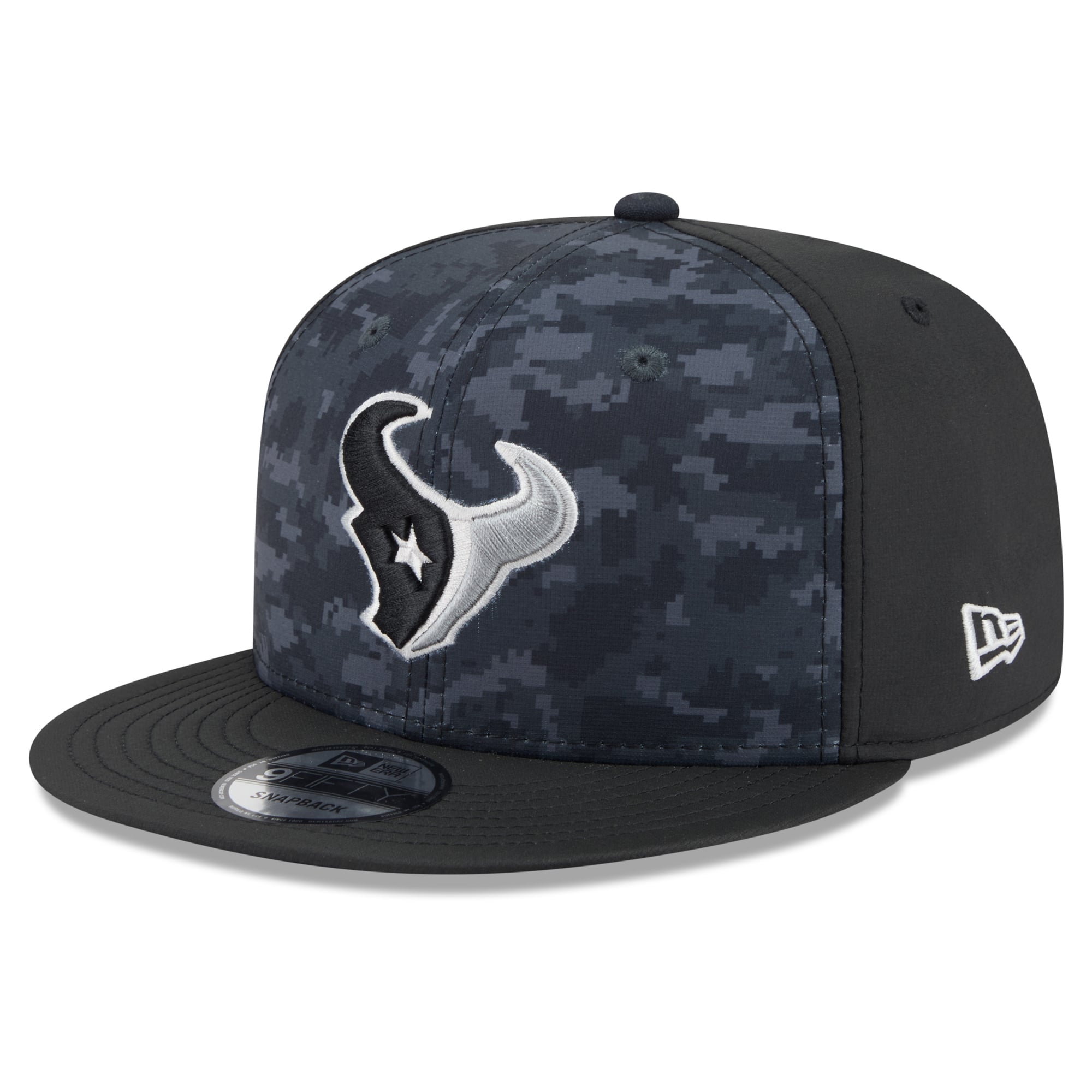 Men's New Era Black Houston Texans 2026 Salute To Service 9FIFTY Snapback Hat