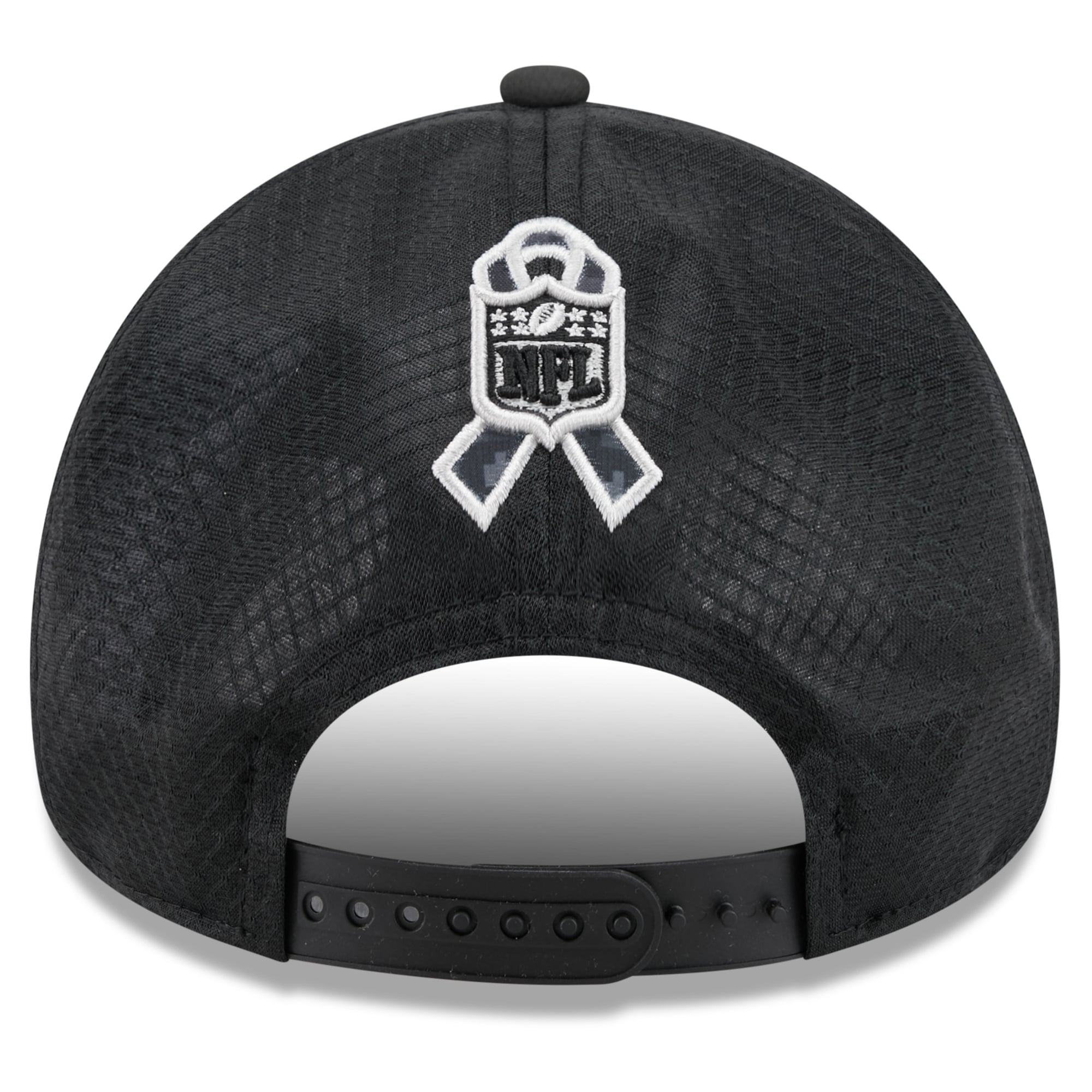 Casquette trucker ajustable New Era Apex 9FORTY noire pour homme, Houston Texans 2026 Salute To Service