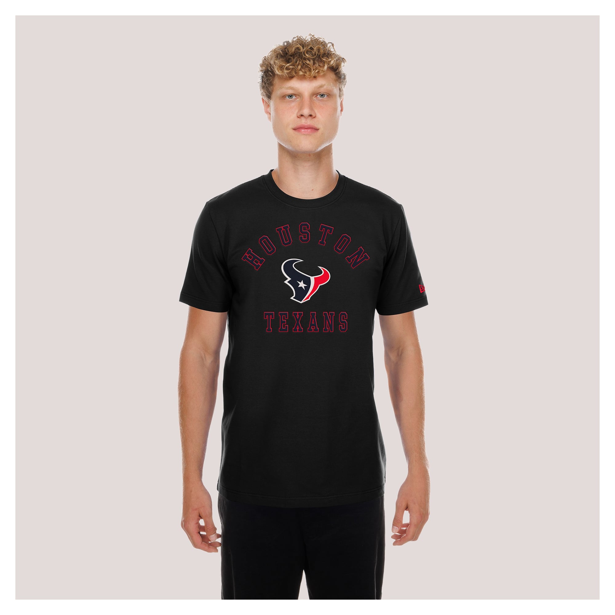 T-shirt fonctionnel New Era noir pour homme, Houston Texans, les fans.