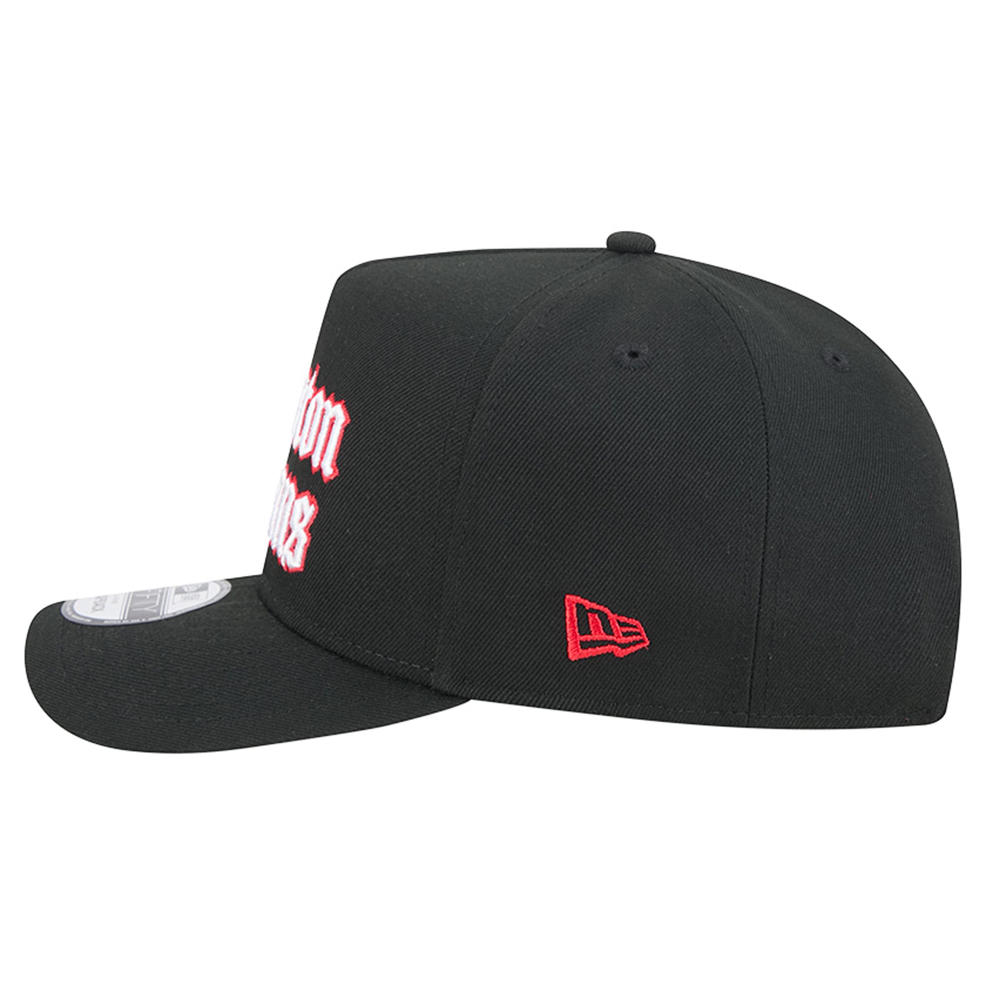 Casquette snapback New Era 9FIFTY noire pour homme, modèle Proud A-Frame Houston Texans.