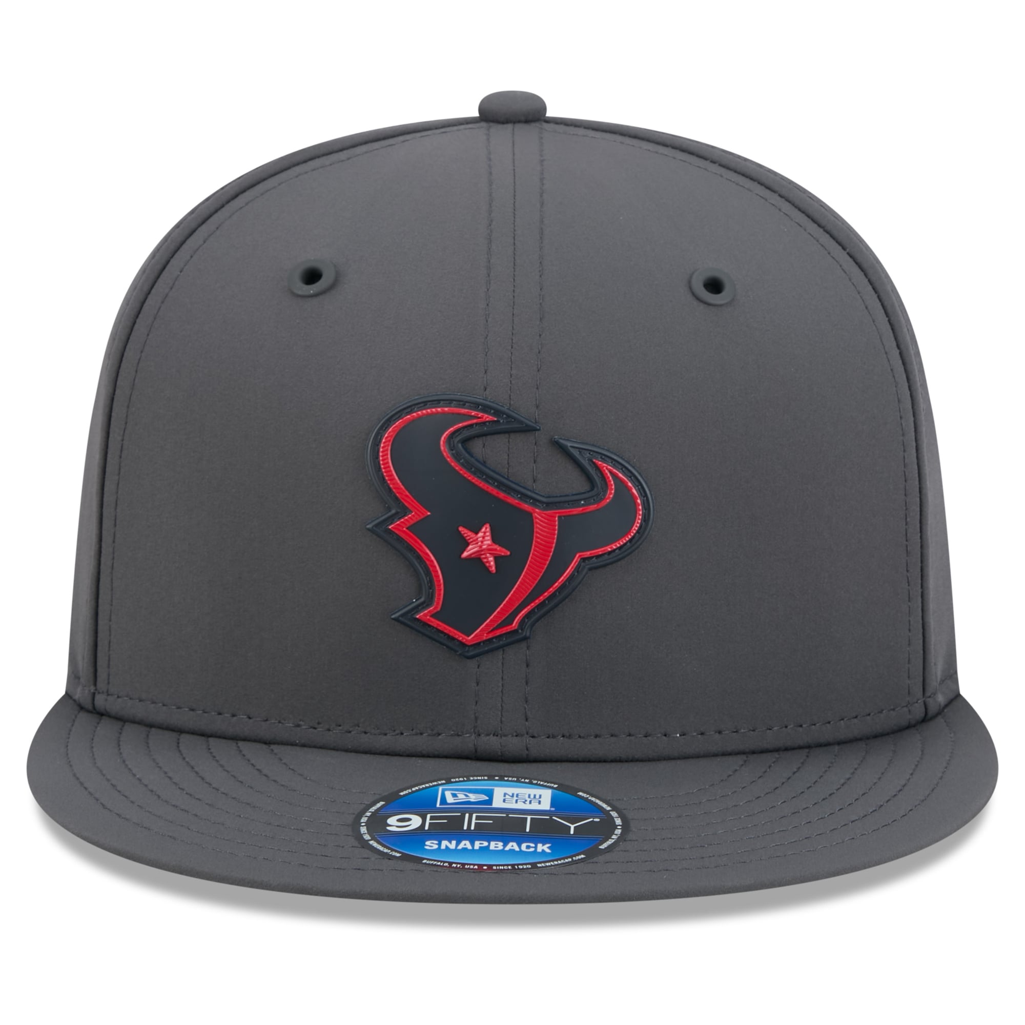 Casquette snapback New Era 9FIFTY pour homme, couleur anthracite, Houston Texans 2026, idéale pour les temps froids.
