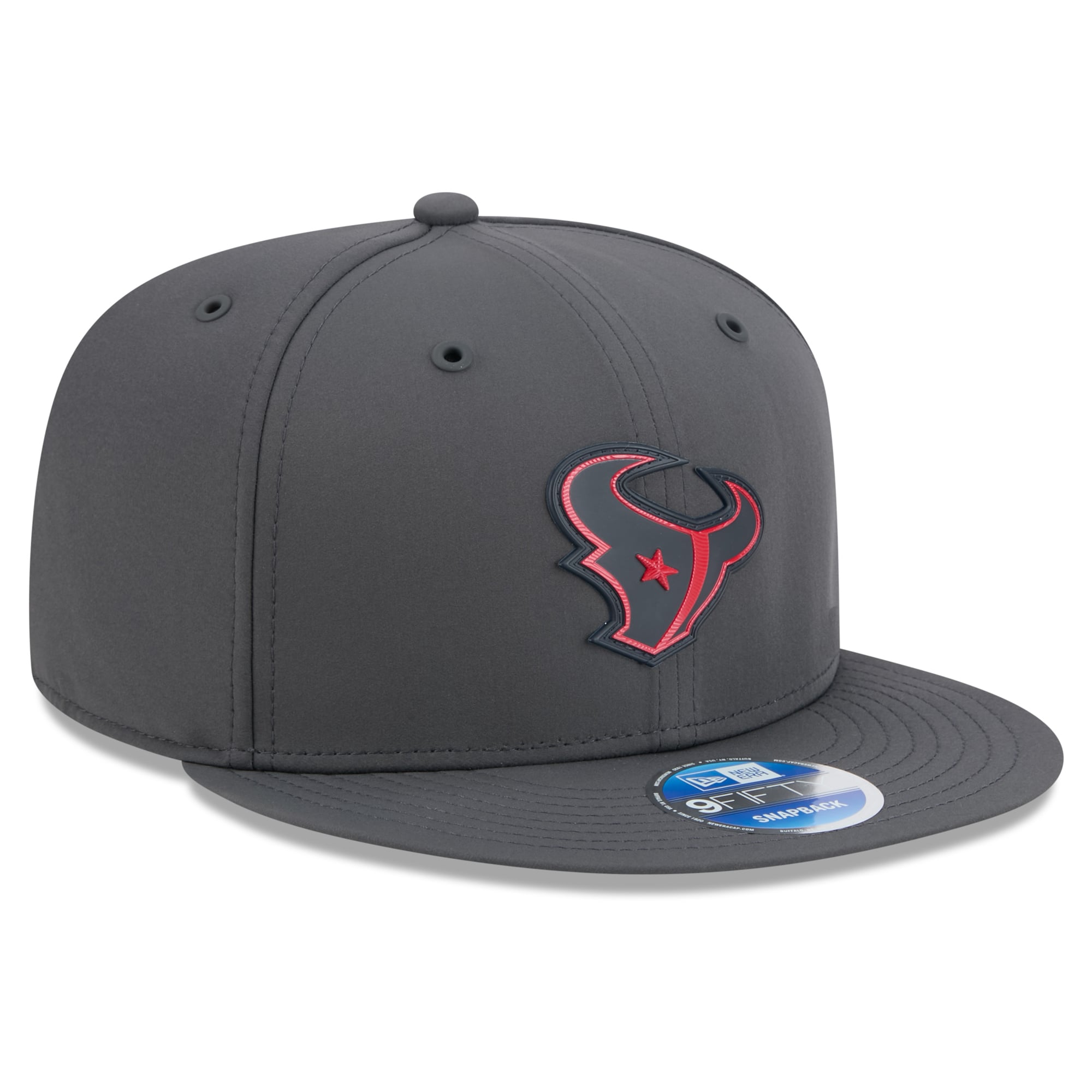 Casquette snapback New Era 9FIFTY pour homme, couleur anthracite, Houston Texans 2026, idéale pour les temps froids.