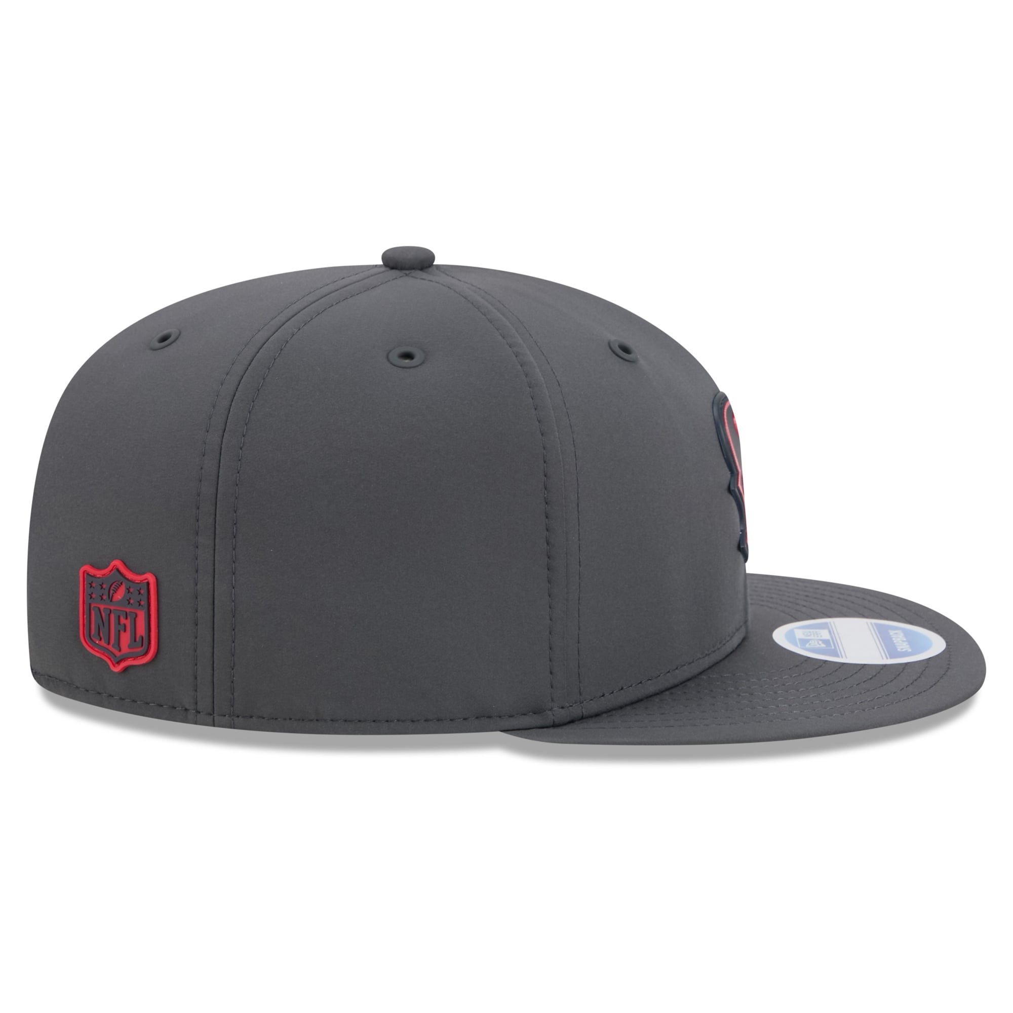 Casquette snapback New Era 9FIFTY pour homme, couleur anthracite, Houston Texans 2026, idéale pour les temps froids.