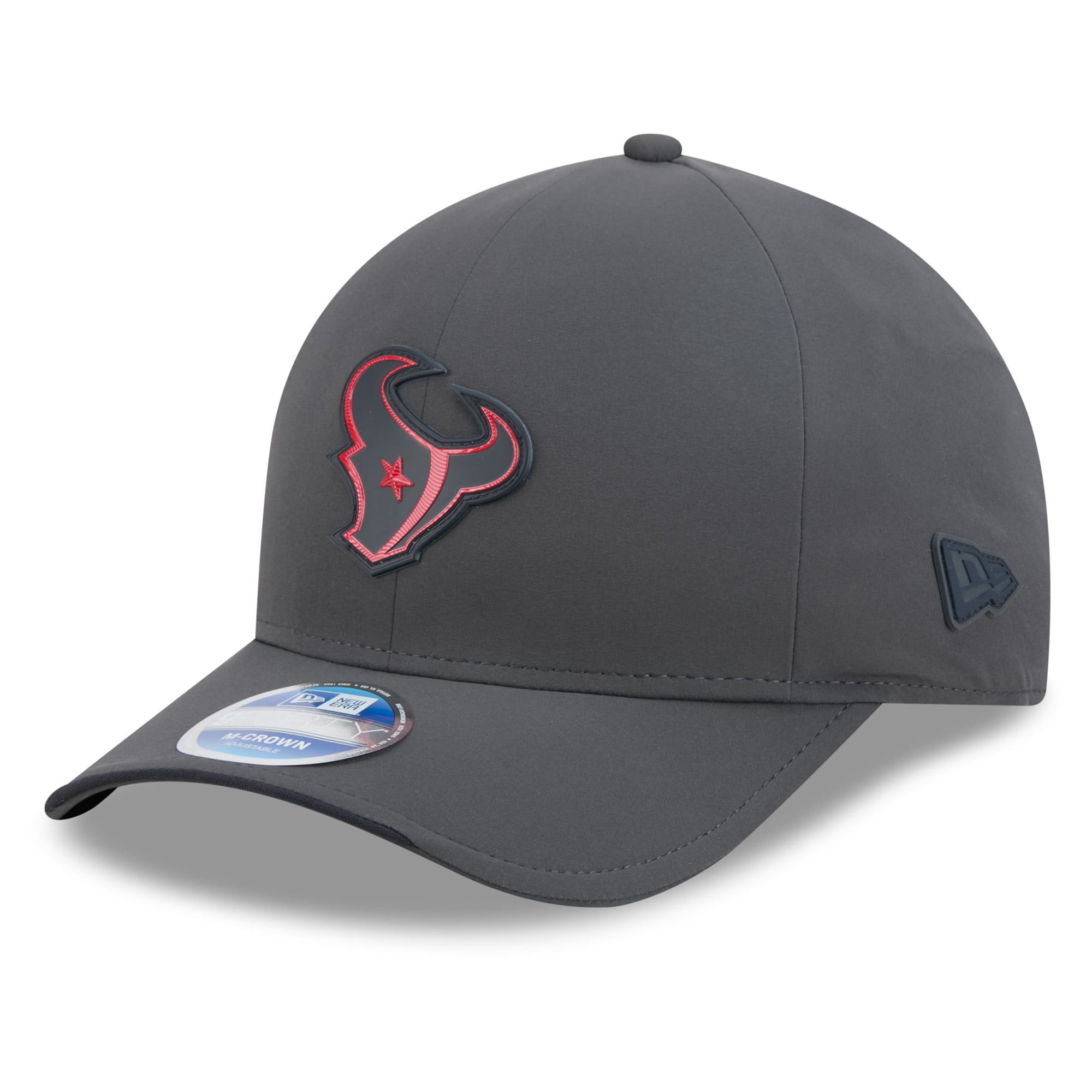 Casquette ajustable New Era 9FORTY M-Crown pour homme, couleur anthracite, Houston Texans 2026, idéale pour les temps froids.