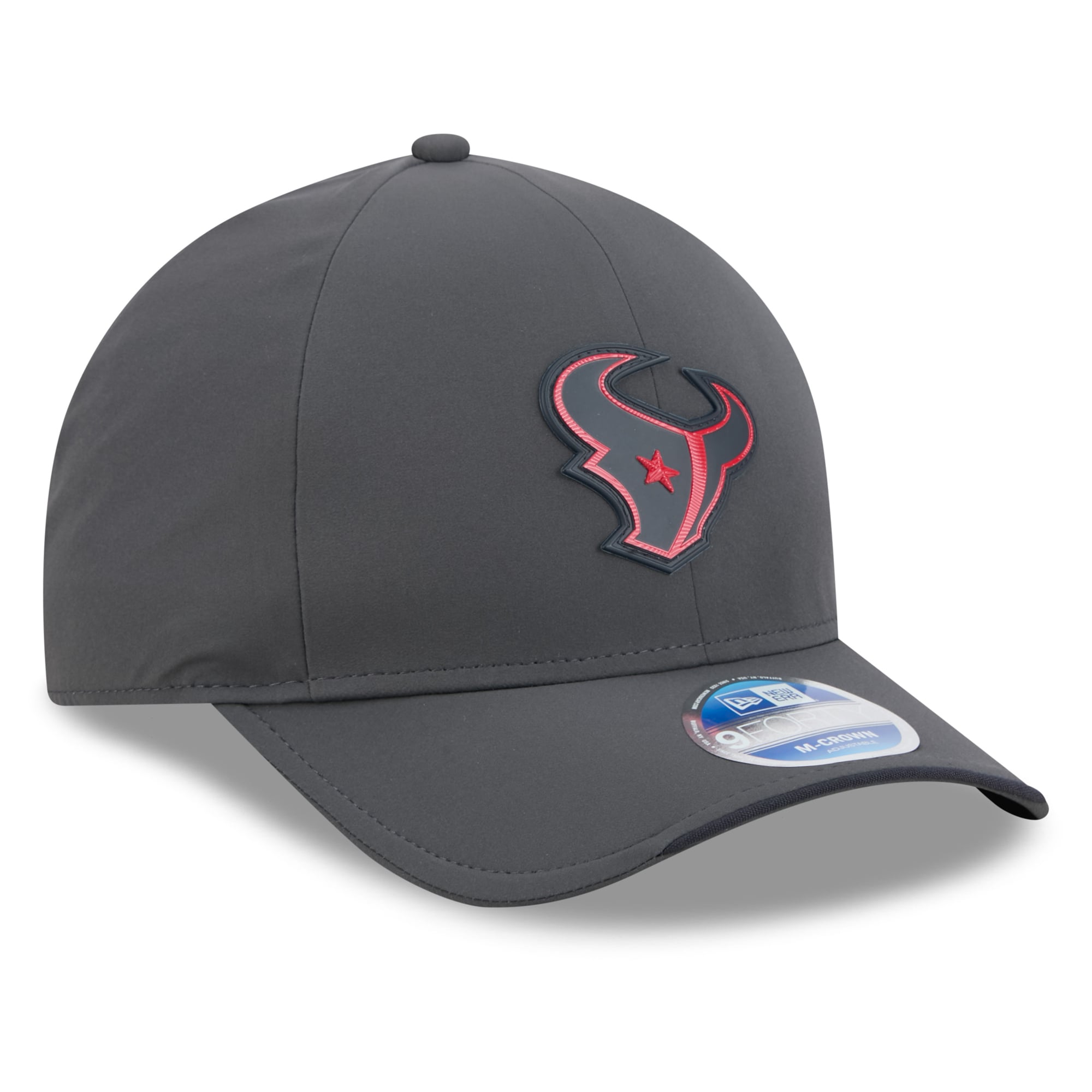 Casquette ajustable New Era 9FORTY M-Crown pour homme, couleur anthracite, Houston Texans 2026, idéale pour les temps froids.