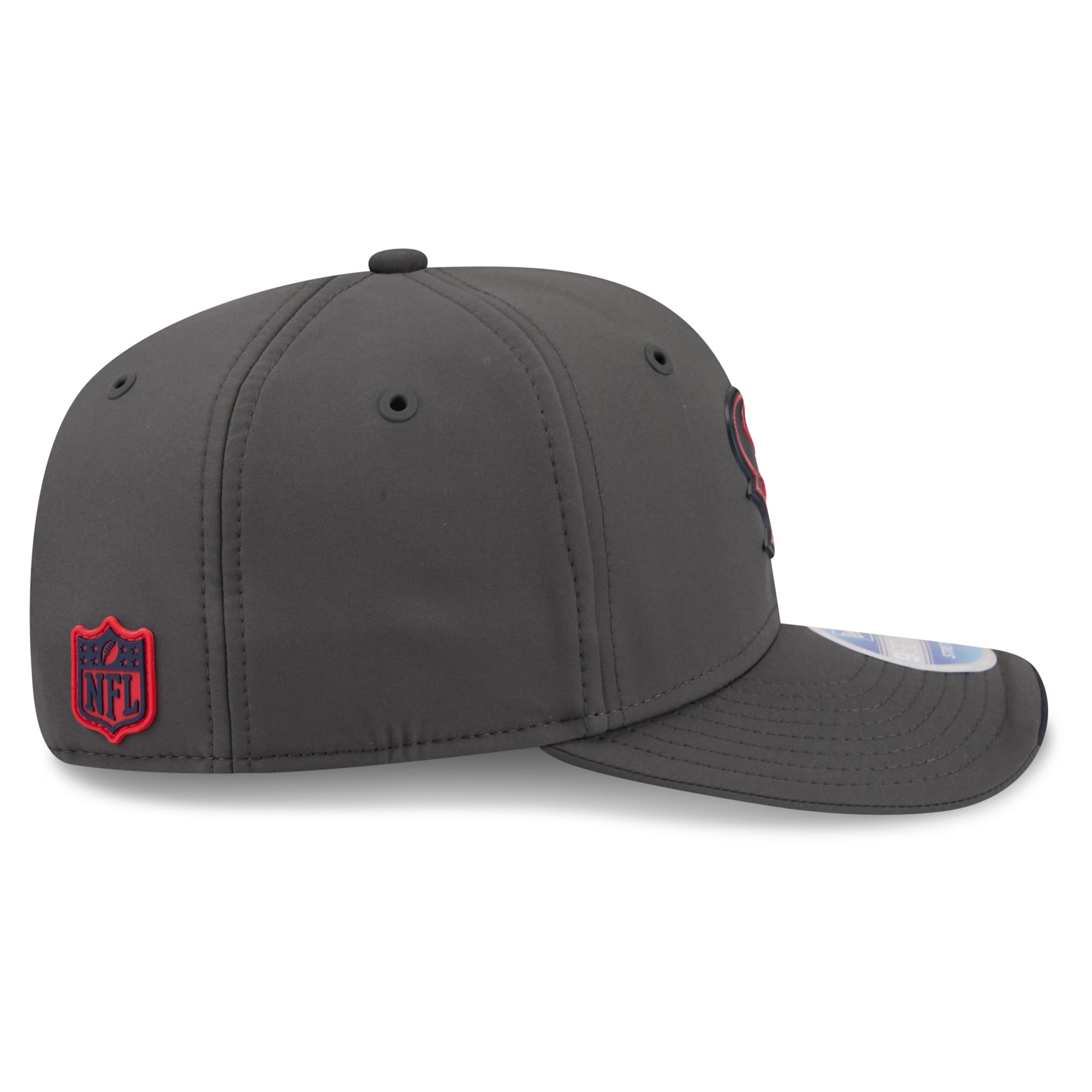 Casquette ajustable New Era 9SEVENTY pour homme, couleur anthracite, Houston Texans 2026, idéale pour les temps froids.