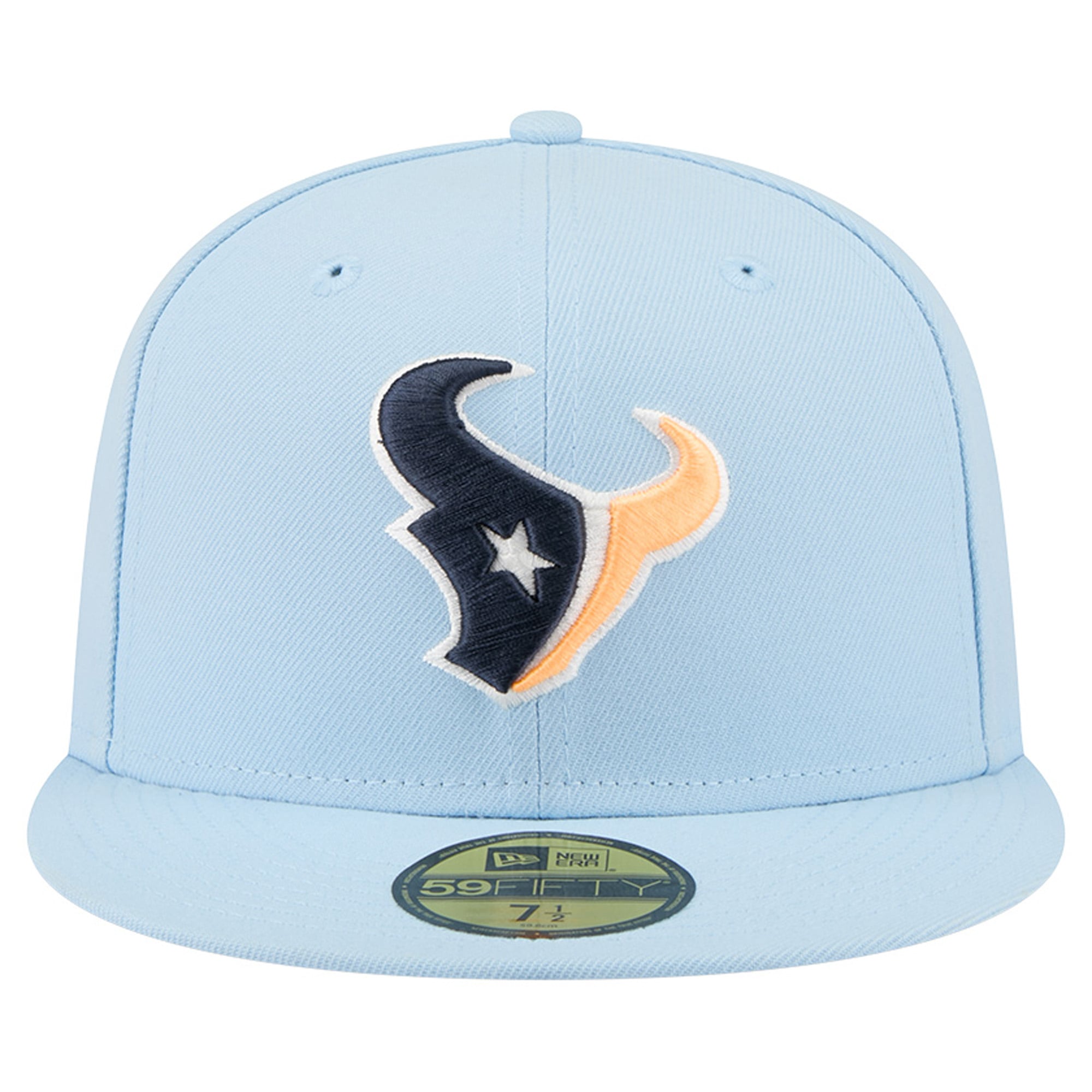 Men's New Era Coastal Blue Houston Texans 59FIFTY Fitted Hat