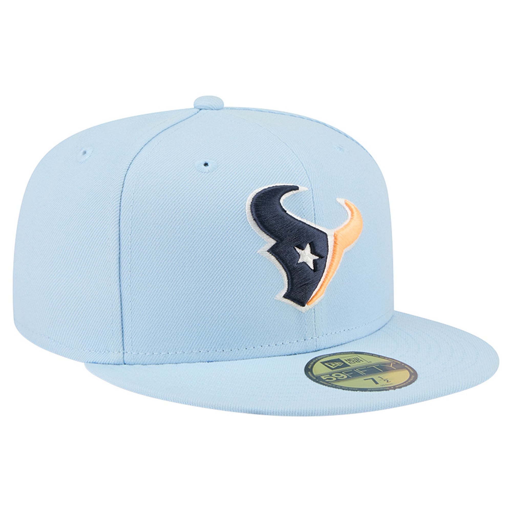 Men's New Era Coastal Blue Houston Texans 59FIFTY Fitted Hat