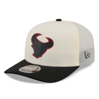 Houston Texans New Era Color Pop 9SEVENTY Adjustable Hat - Cream/Black