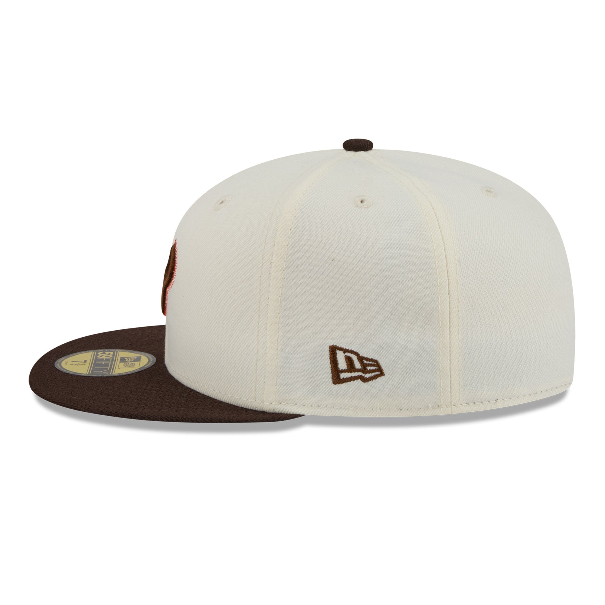 Men's New Era Cream/Brown Houston Texans Pumpkin Spice 59FIFTY Fitted Hat