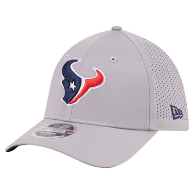 Houston Texans New Era 39THIRTY M-Crown Stretch Hat - Gray