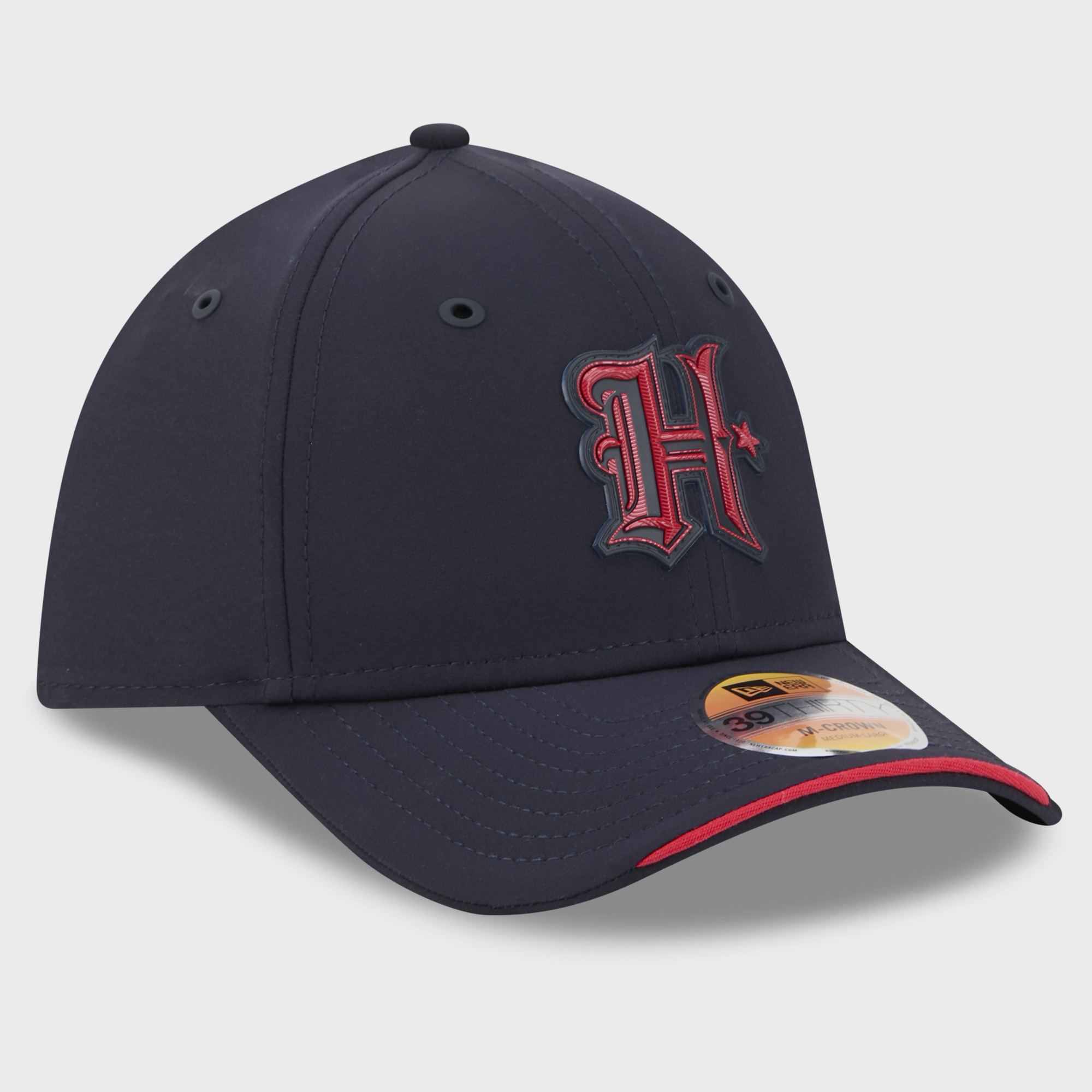 Casquette New Era bleu marine Houston Texans 2026 Sideline H-Town 39THIRTY M-Crown Flex pour homme