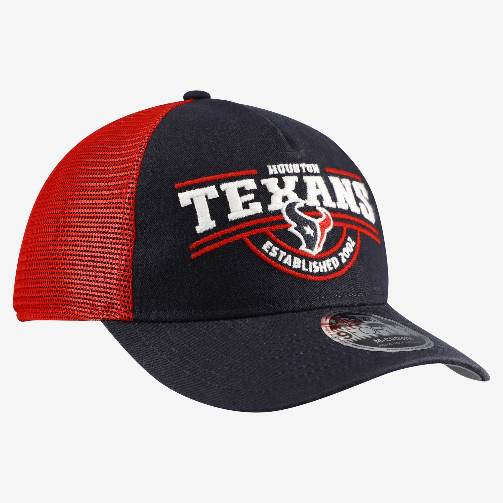 Casquette ajustable New Era bleu marine Houston Texans 9FORTY pour homme