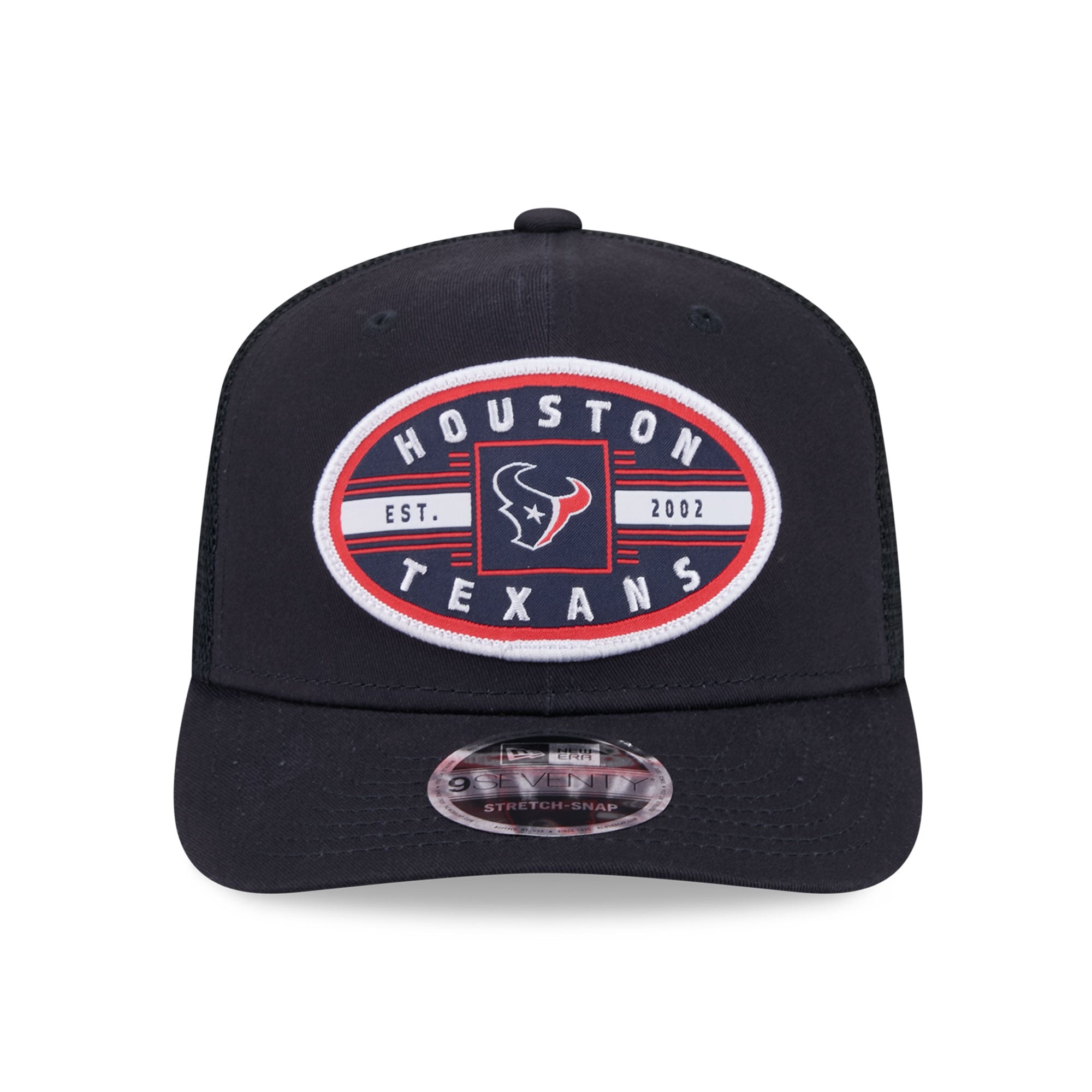 Casquette trucker New Era bleu marine Houston Texans Collegiate 9SEVENTY pour homme