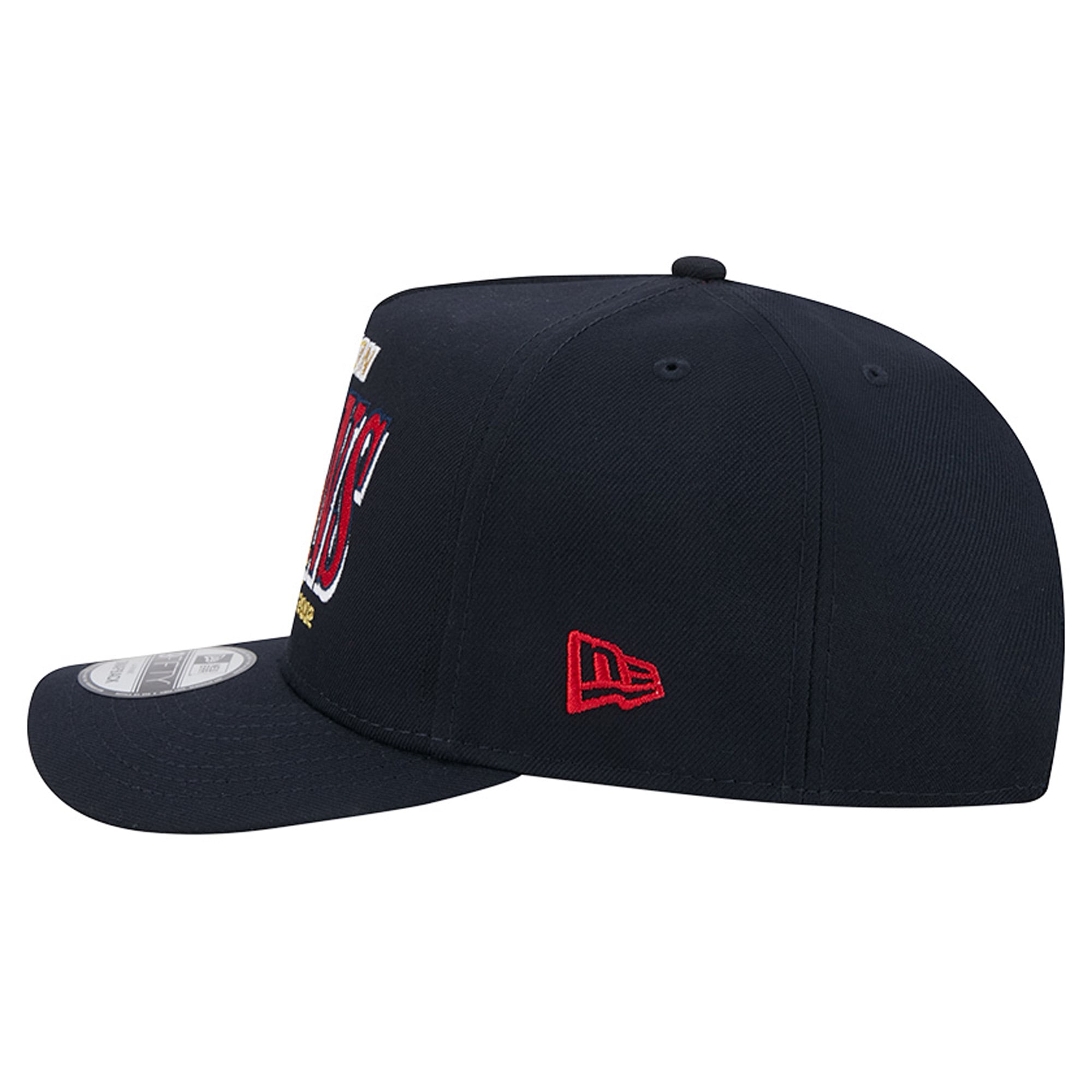 Men's New Era Navy Houston Texans Laurel A-Frame 9FIFTY Snapback Hat