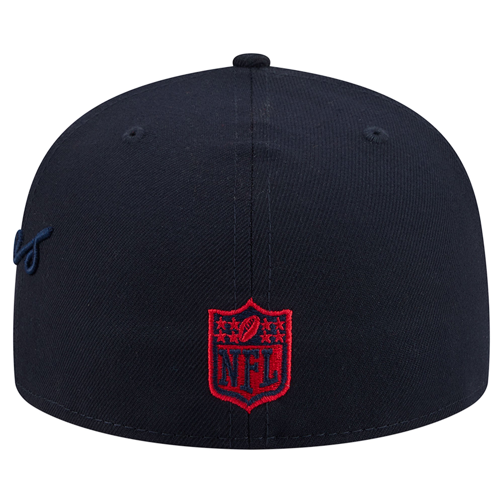 Casquette ajustée New Era 59FIFTY bleu marine pour homme, logo Houston Texans, inscription latérale