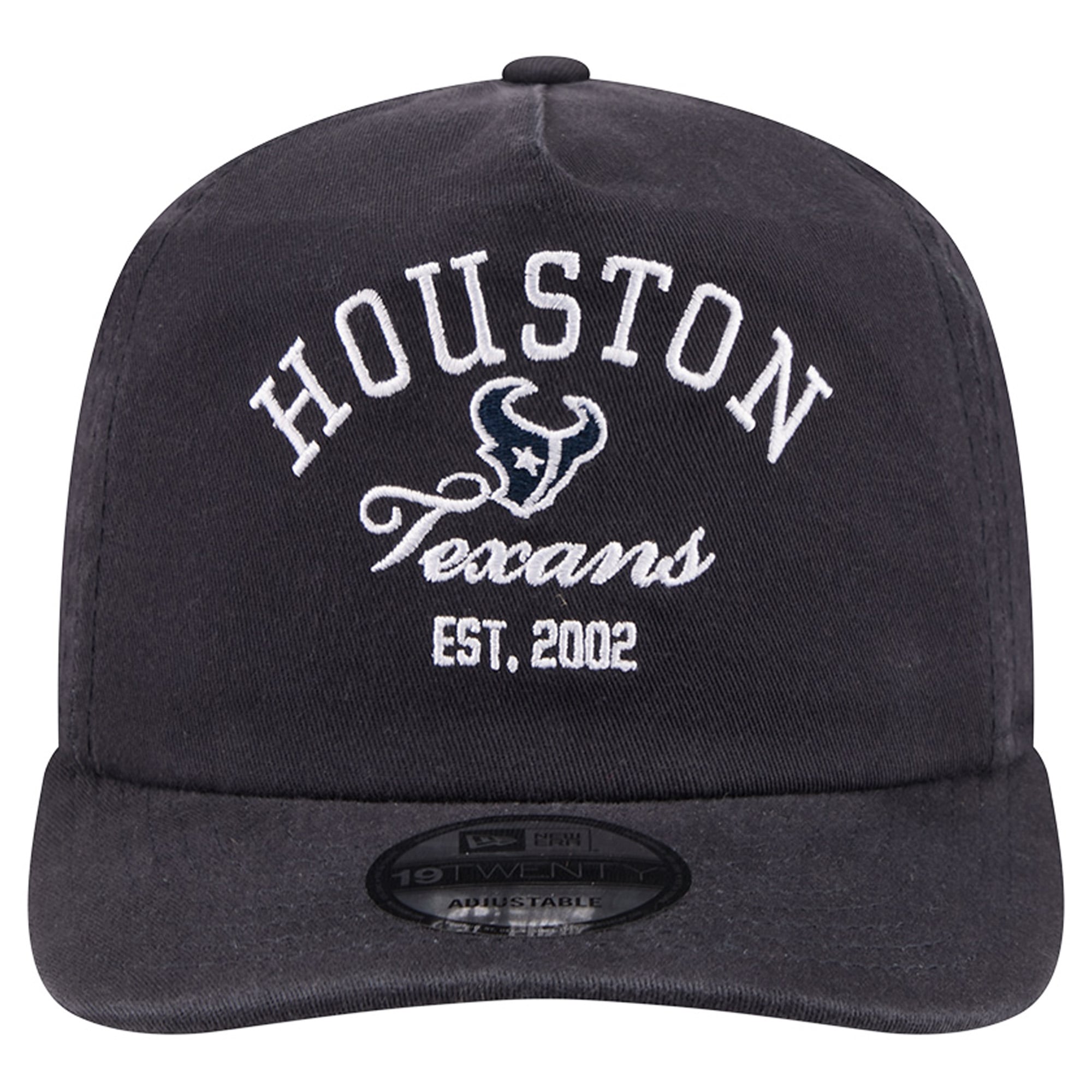 Casquette ajustable New Era bleu marine Houston Texans Stacked 19TWENTY pour homme