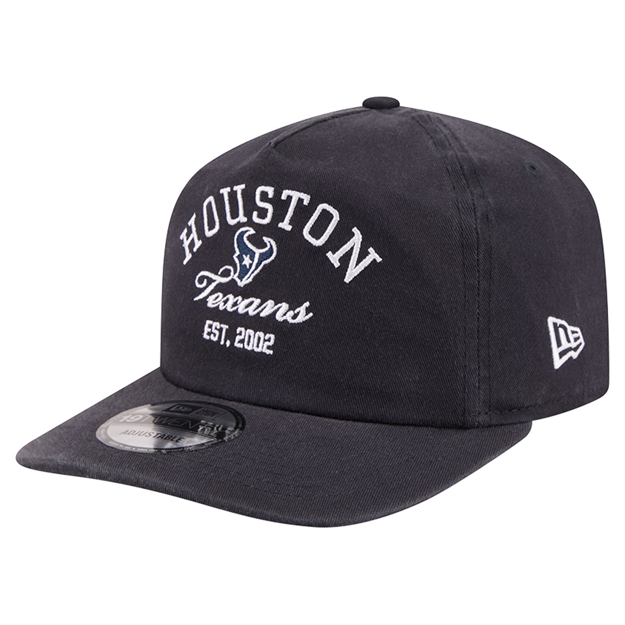 Casquette ajustable New Era bleu marine Houston Texans Stacked 19TWENTY pour homme