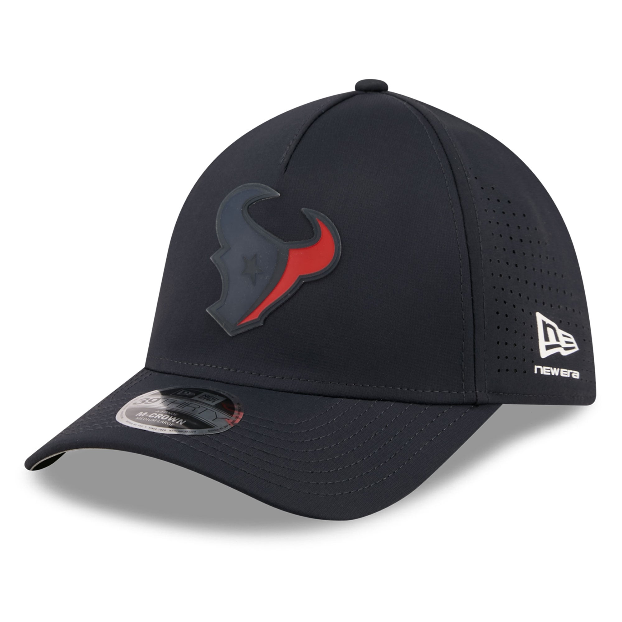 Casquette New Era 39THIRTY Flex bleu marine Houston Texans pour homme